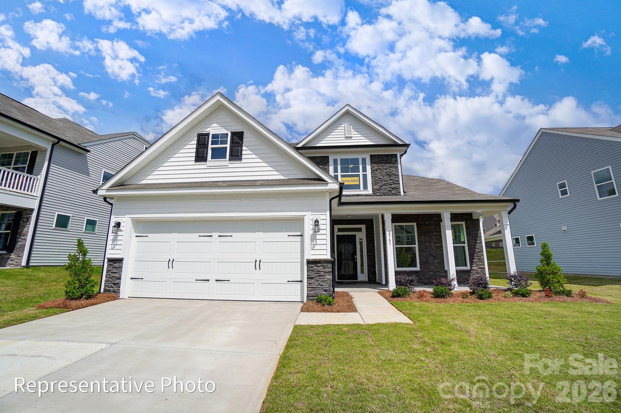 Homesite 150 features a Raleigh F floorplan - 1068 Tradition Club Street, York