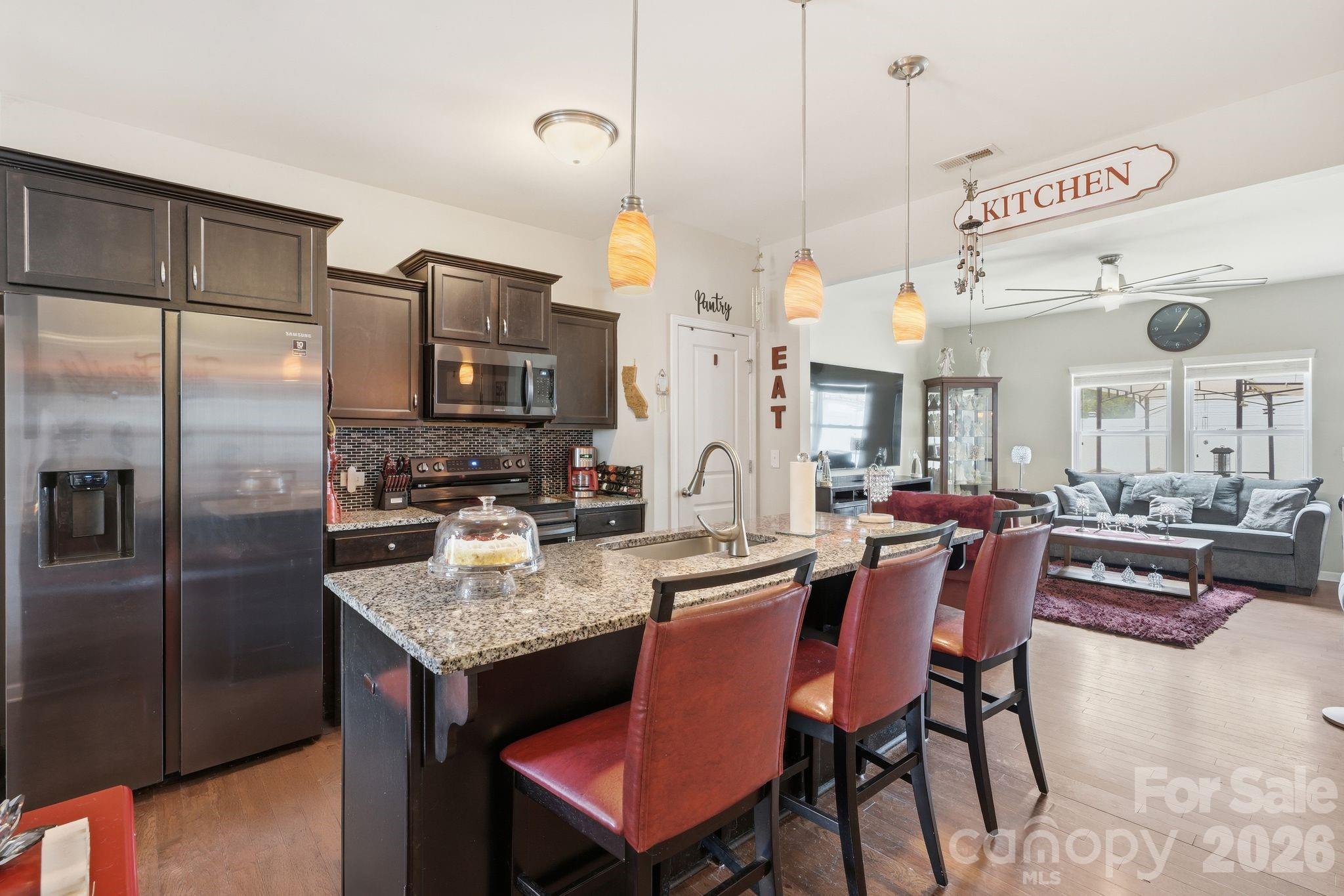 Open kitchen with big island! - 3921 Bighorn Way, Gastonia