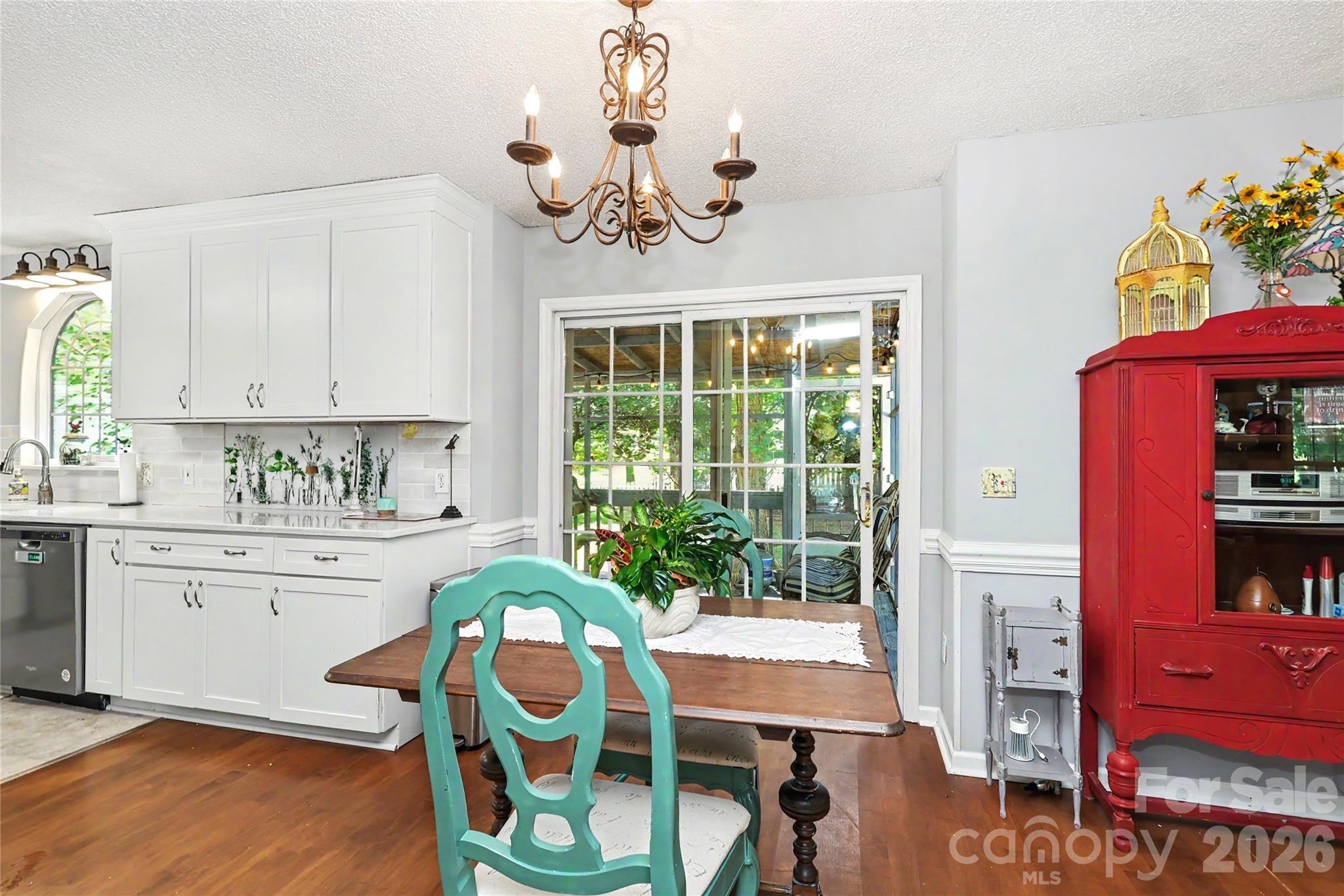 Dinette next to kitchen walking out to the back porch - 612 17th Avenue Drive SE, Hickory