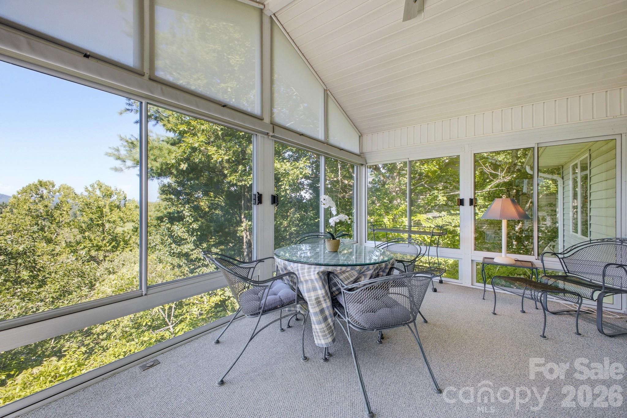 Large 3 Season Room is great for entertaining or just relaxing with morning coffee - 1870 Riverview Court, Hendersonville