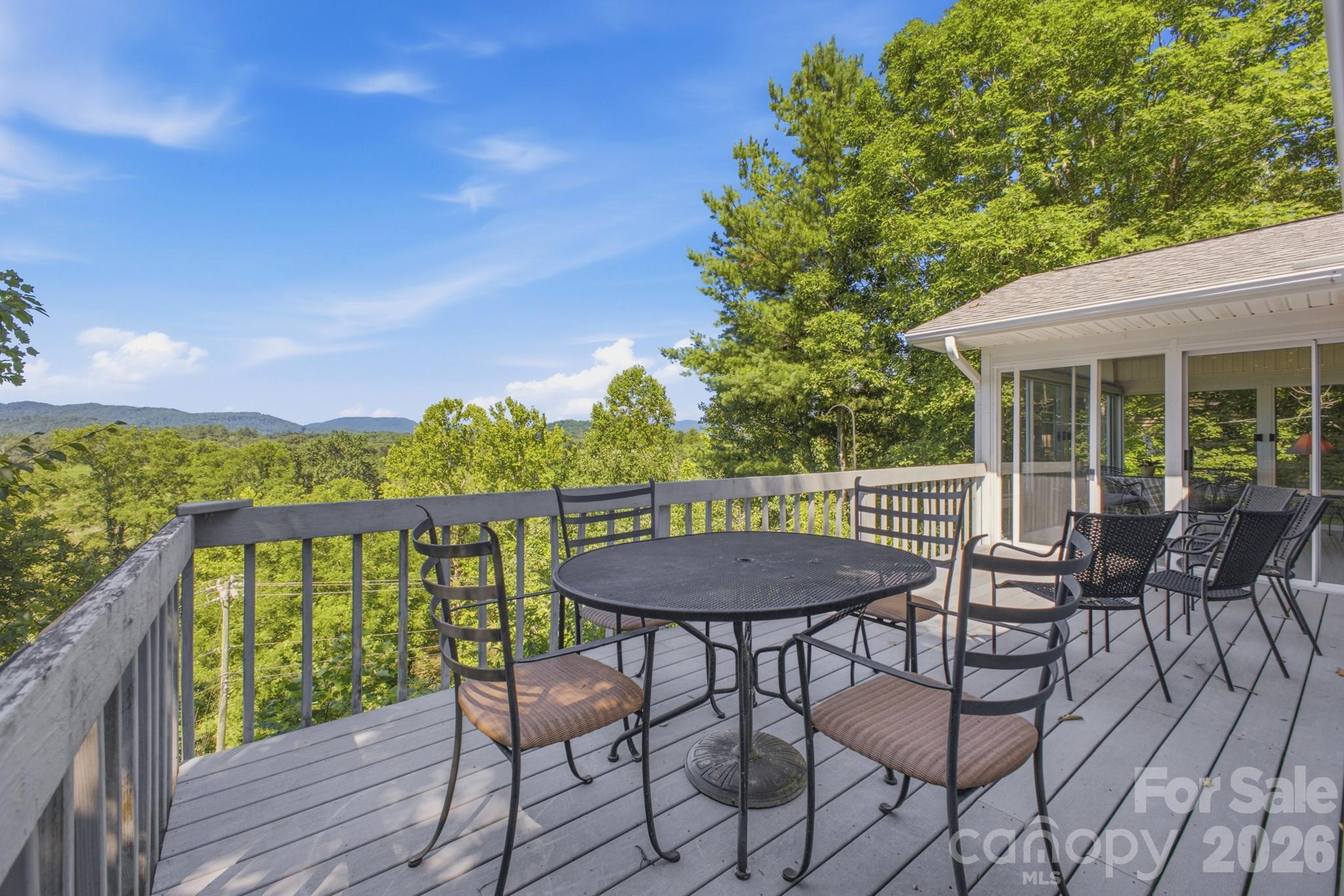 Large outdoor deck area - 1870 Riverview Court, Hendersonville