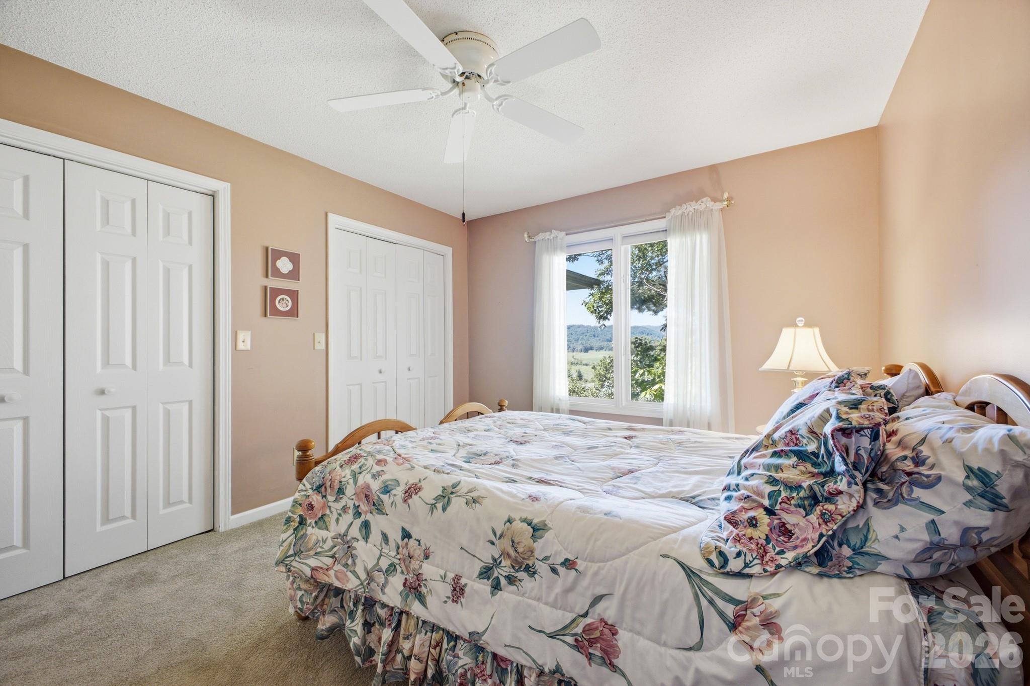 Bedroom #2 lets guest enjoy Mountain Views - 1870 Riverview Court, Hendersonville