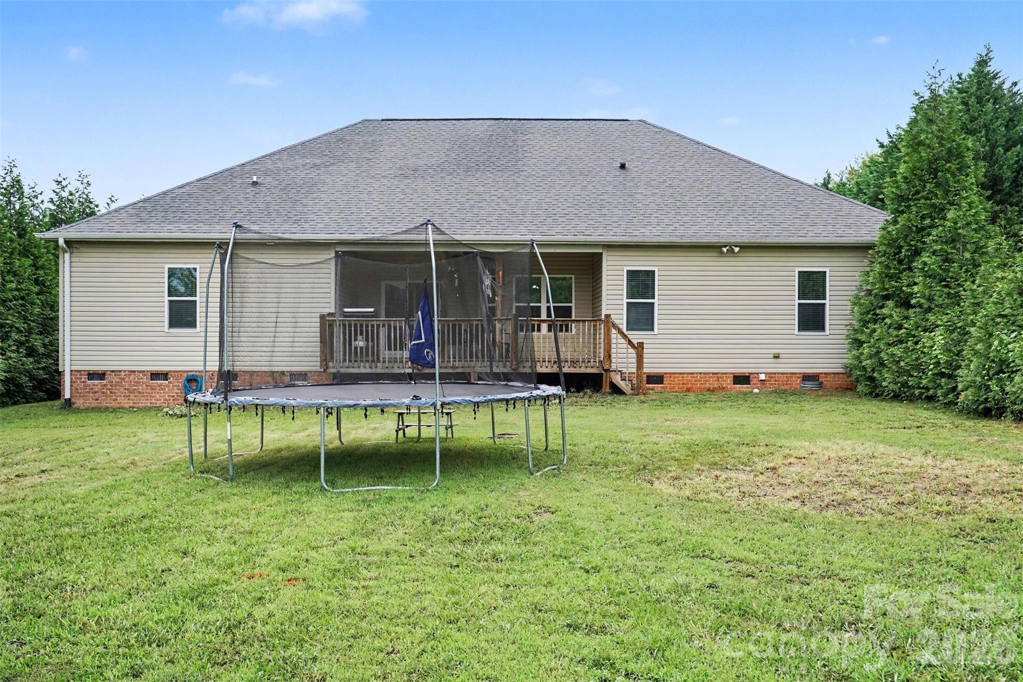 Bacyard view of the home - 4574 Hunter Rhyne Road, Lincolnton