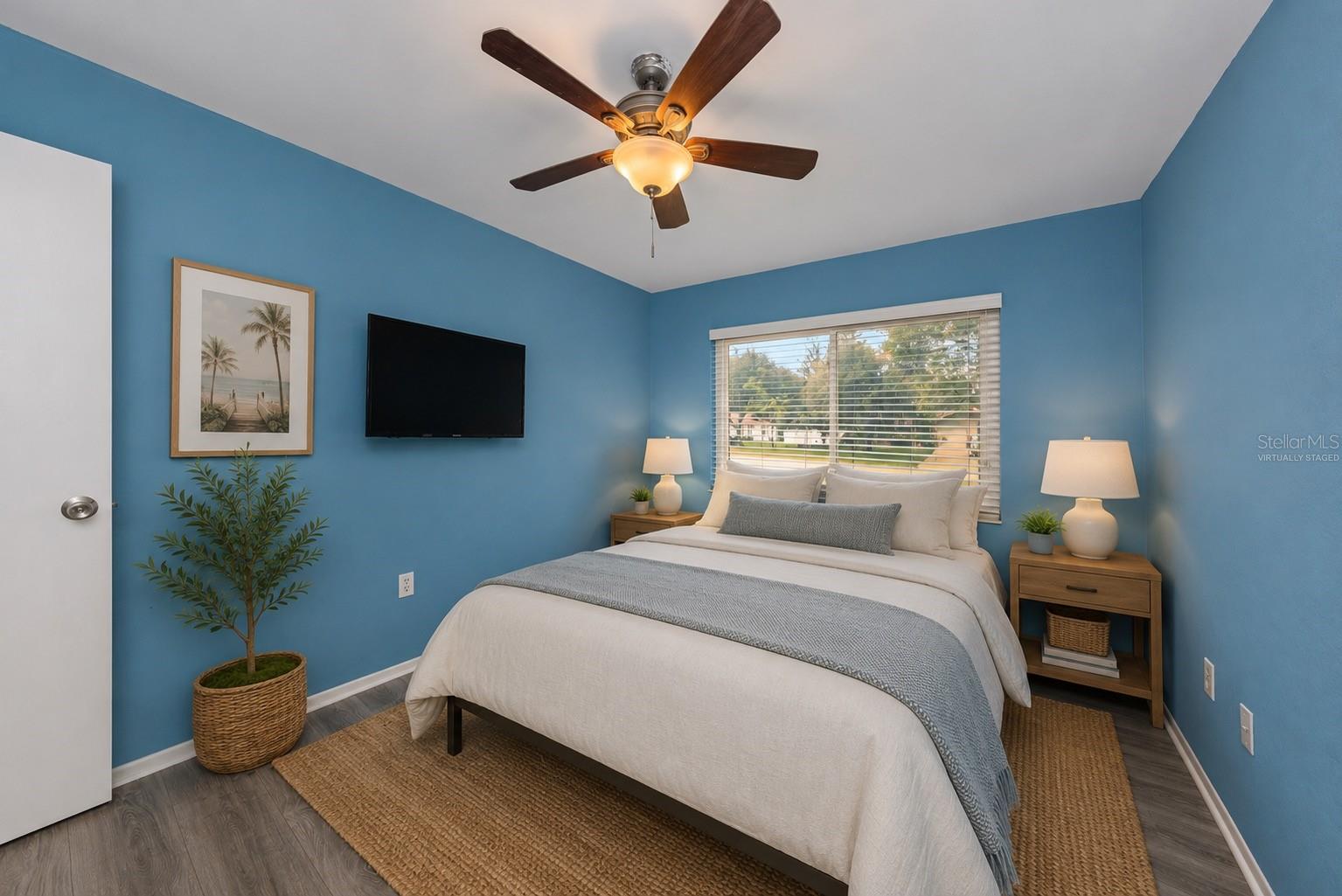 Virtually Staged Bedroom 2 - 9237 AMAZON DR, NEW PORT RICHEY