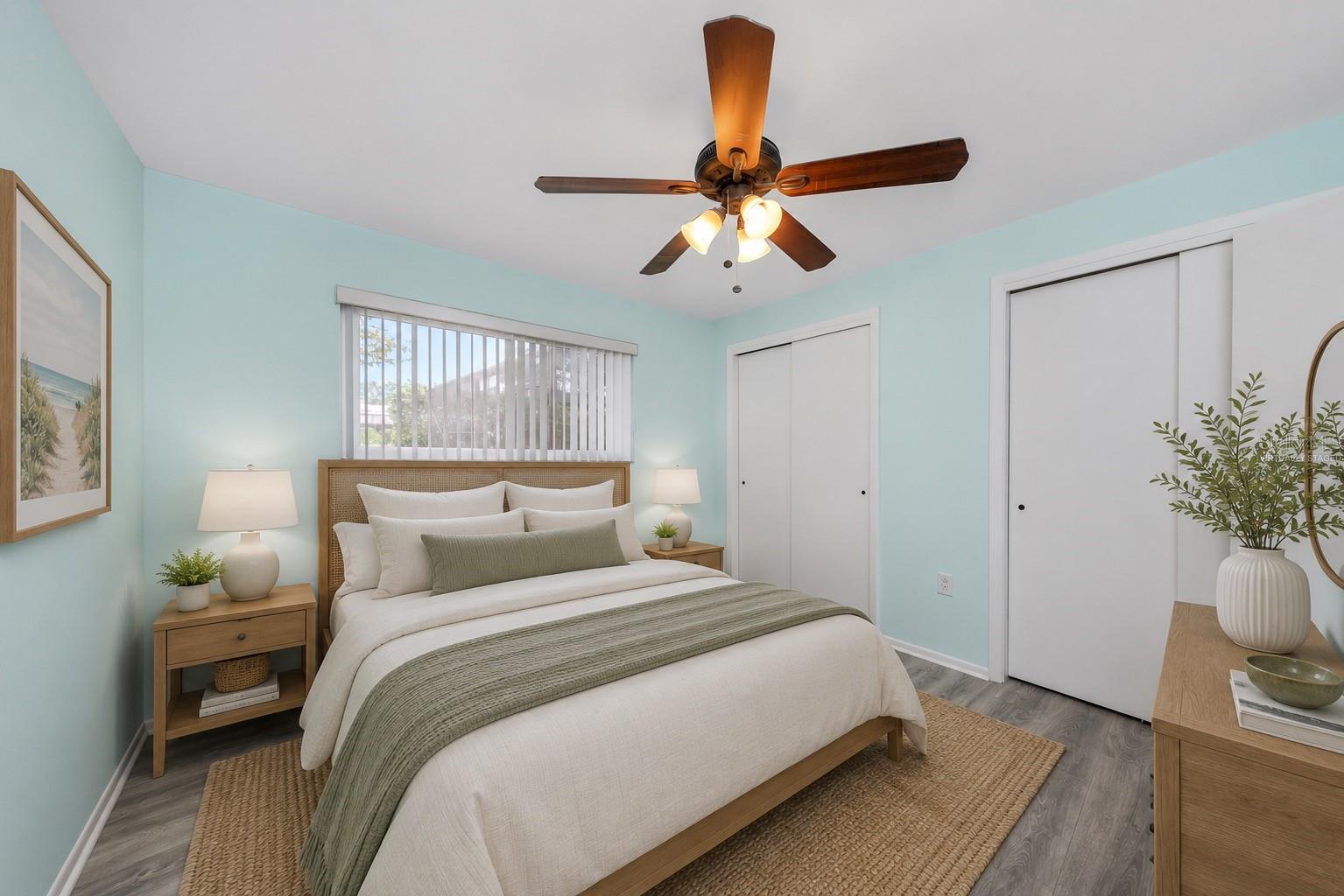 Virtually Staged Bedroom 3 - 9237 AMAZON DR, NEW PORT RICHEY