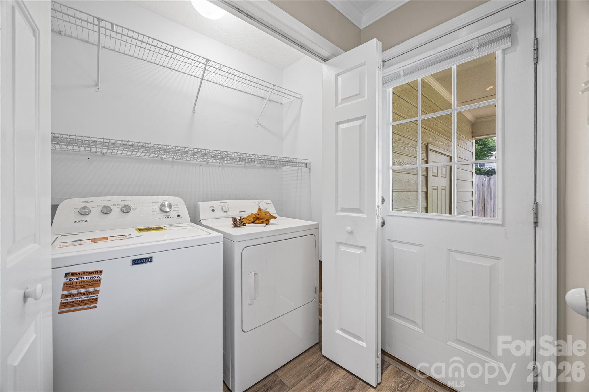 Laundry space and door to carport - 5408 Mallard Lane, Gastonia
