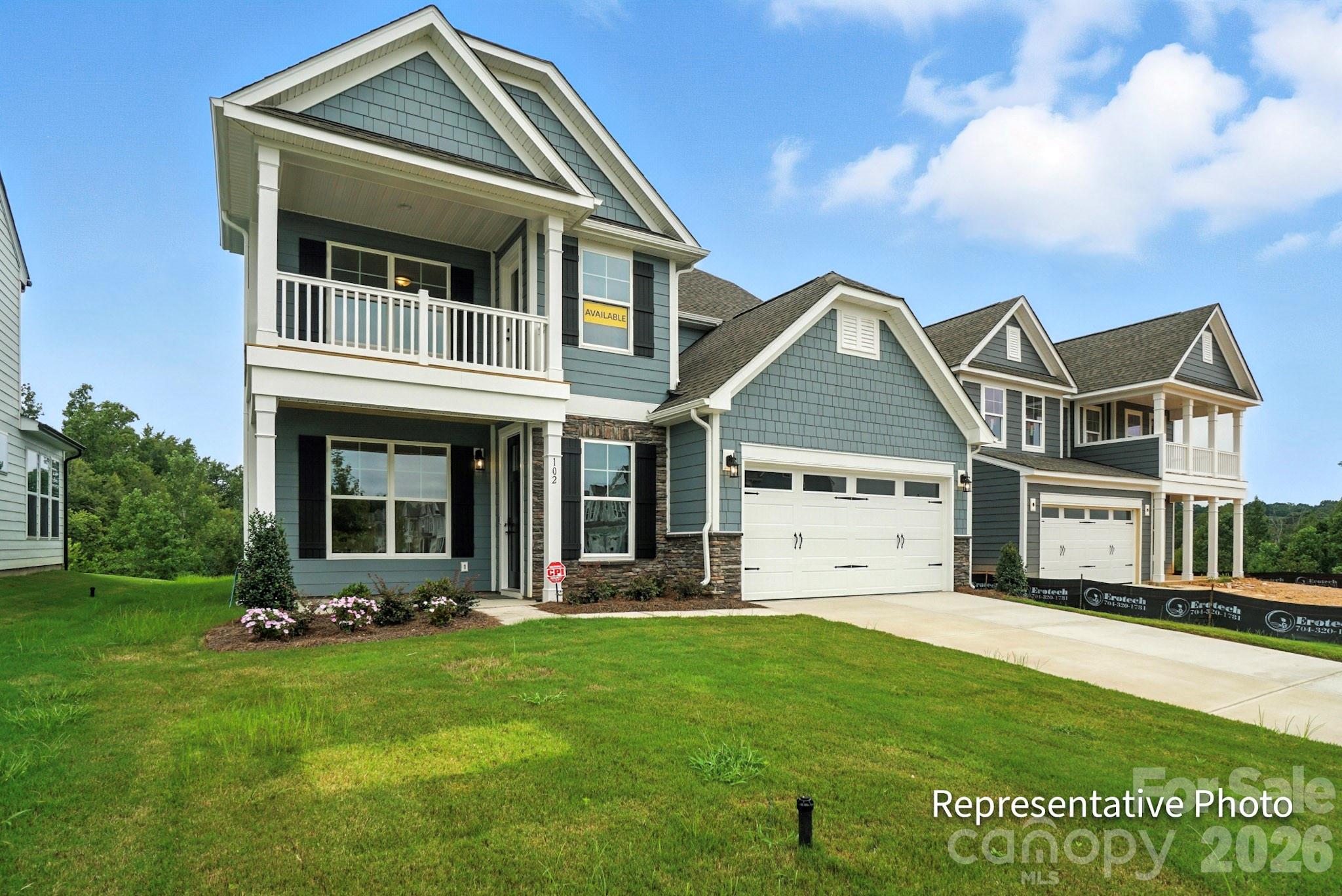 Homesite 91 features a Cypress G floorplan - 6022 New River Drive, Huntersville