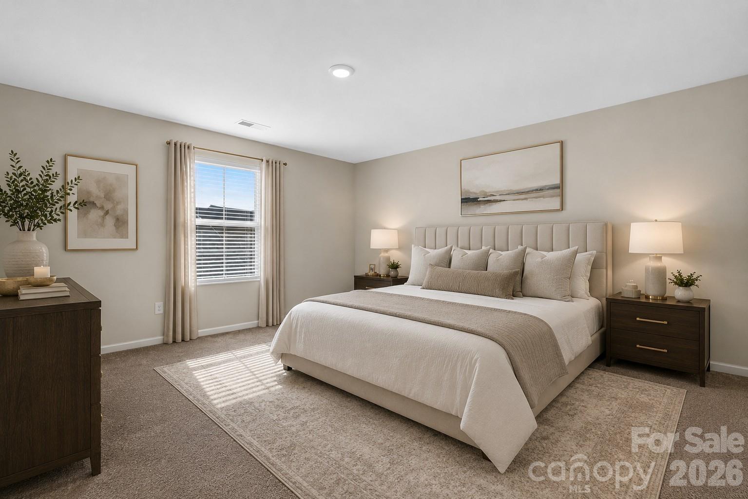 Virtually Staged Bedroom - 1503 Forkhorn Drive, Monroe