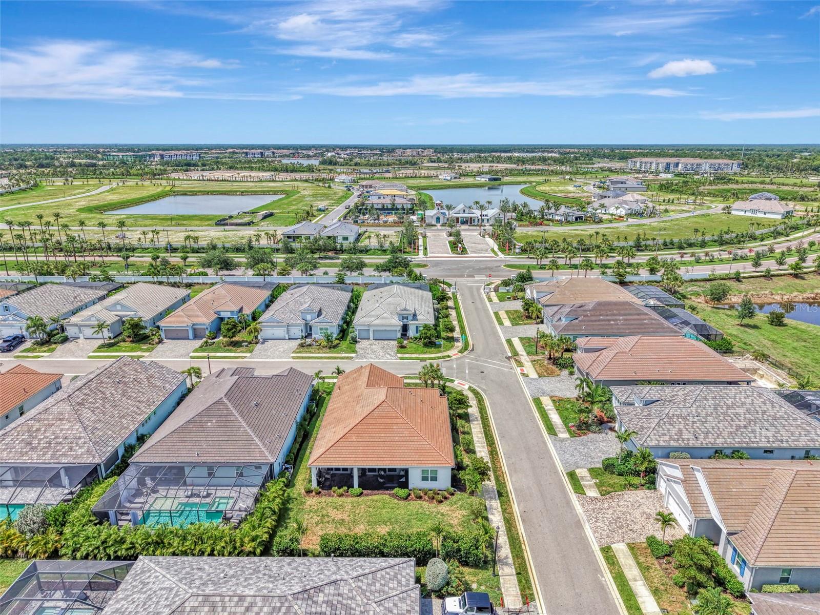ariel view of back where a pool could be added - 12365 VIESTE CT, VENICE