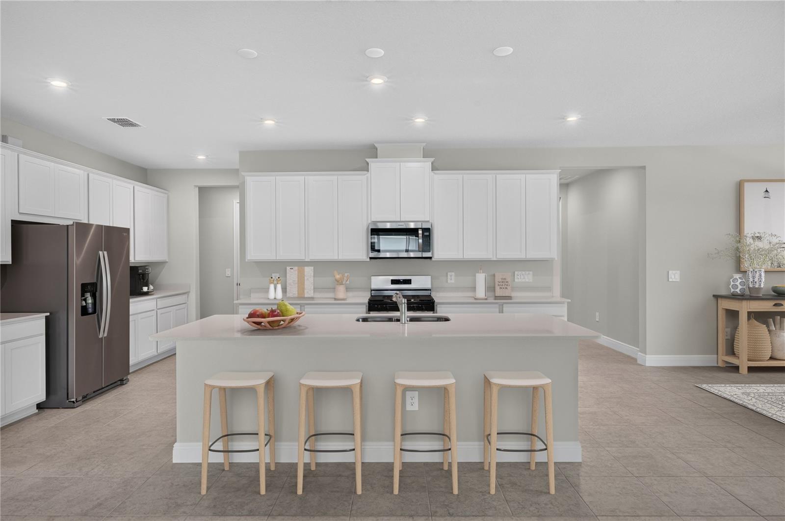 virtually staged kitchen - 9026 SUNDANCE TER, PARRISH
