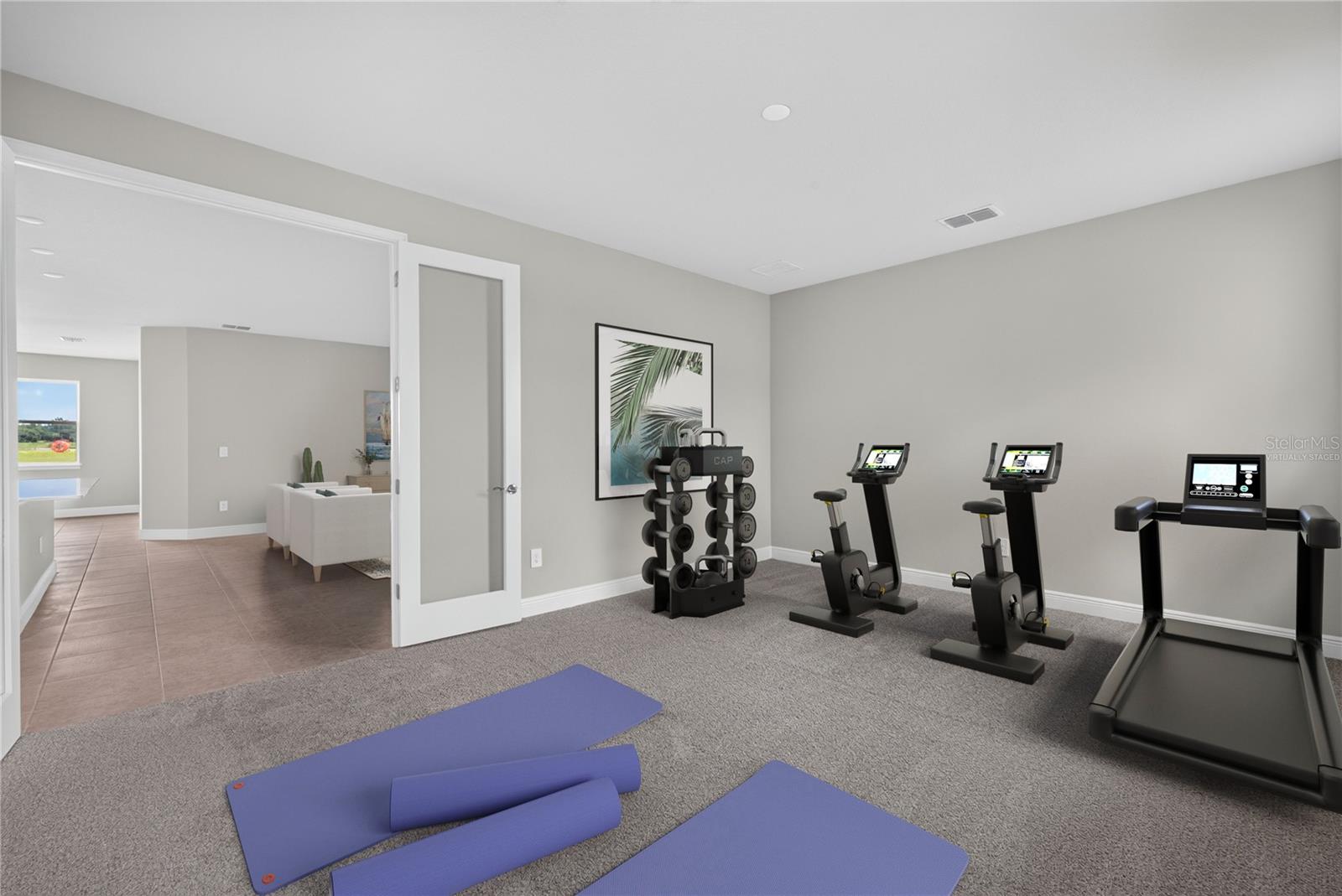 Virtually Staged Exercise/Game Room - 9026 SUNDANCE TER, PARRISH
