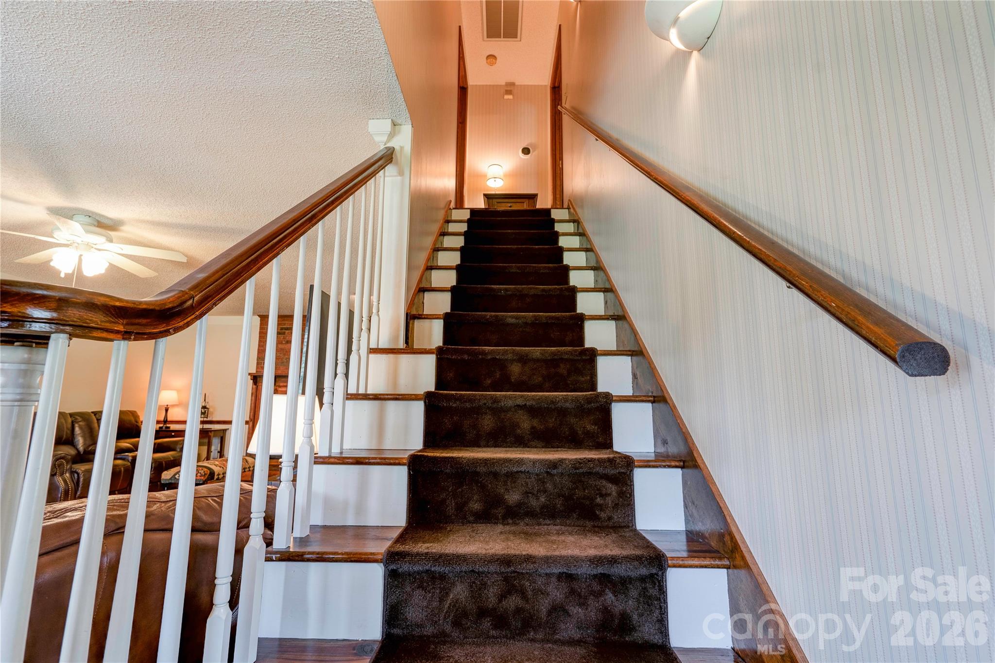 Stairs to Upper Level - 719 W Zion Church Road, Shelby