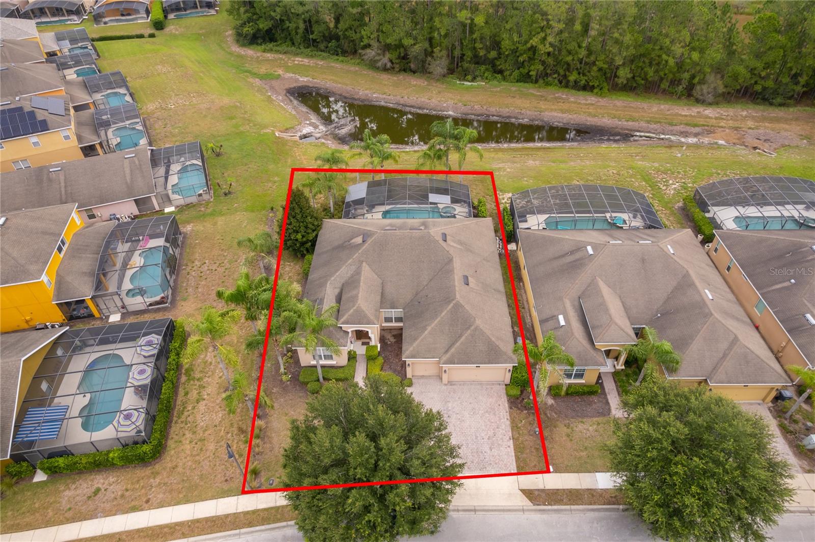 Aerial 1 - 124 YELLOW SNAPDRAGON DR, DAVENPORT