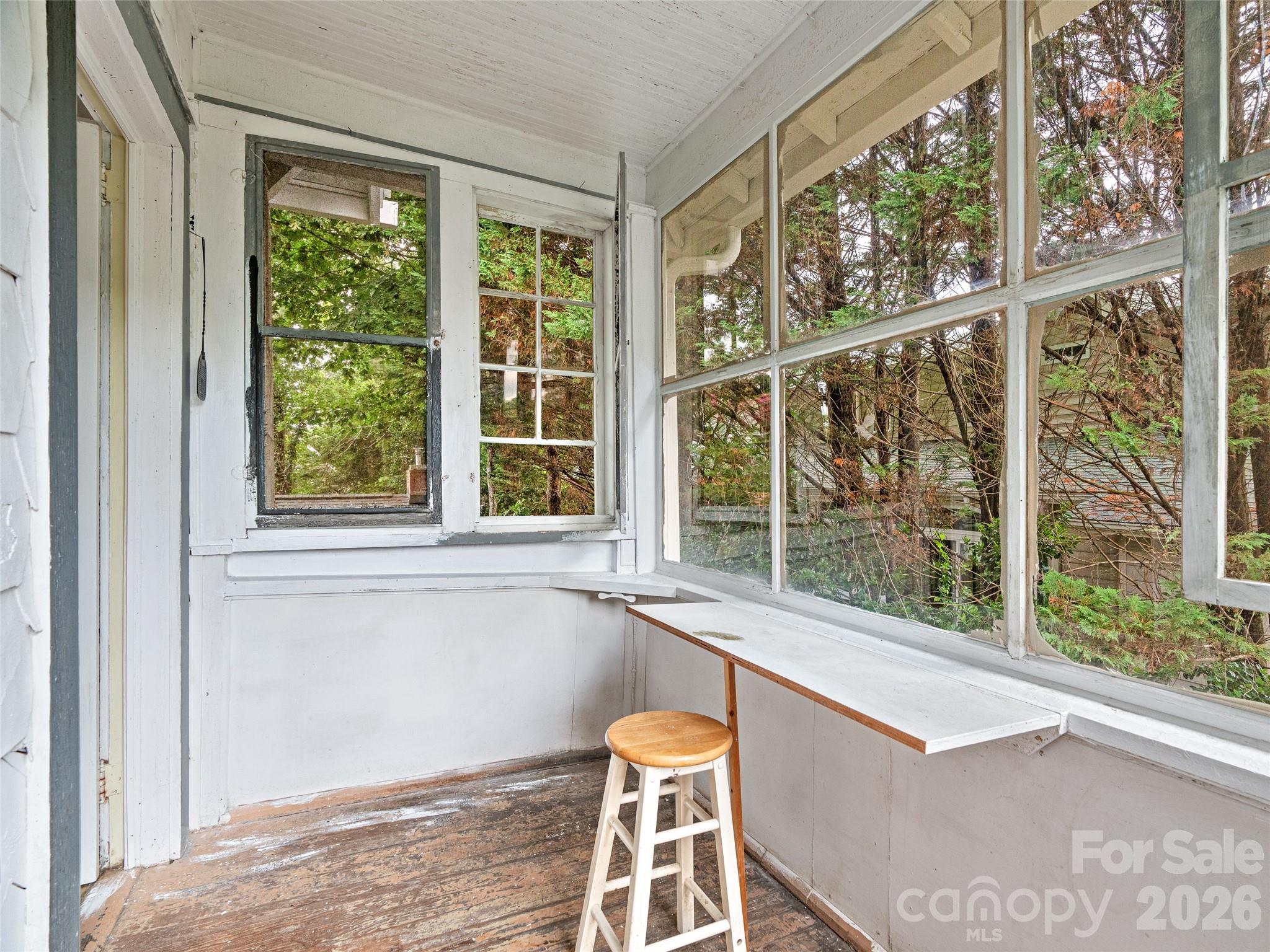Upper Level Enclosed Back Porch - 111-113 Stewart Street, Hendersonville