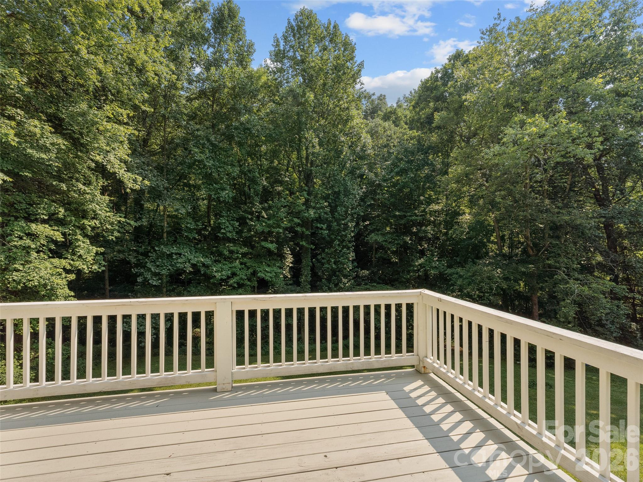Back Deck Facing Backyard - 218 Junaluska Oaks Drive, Waynesville