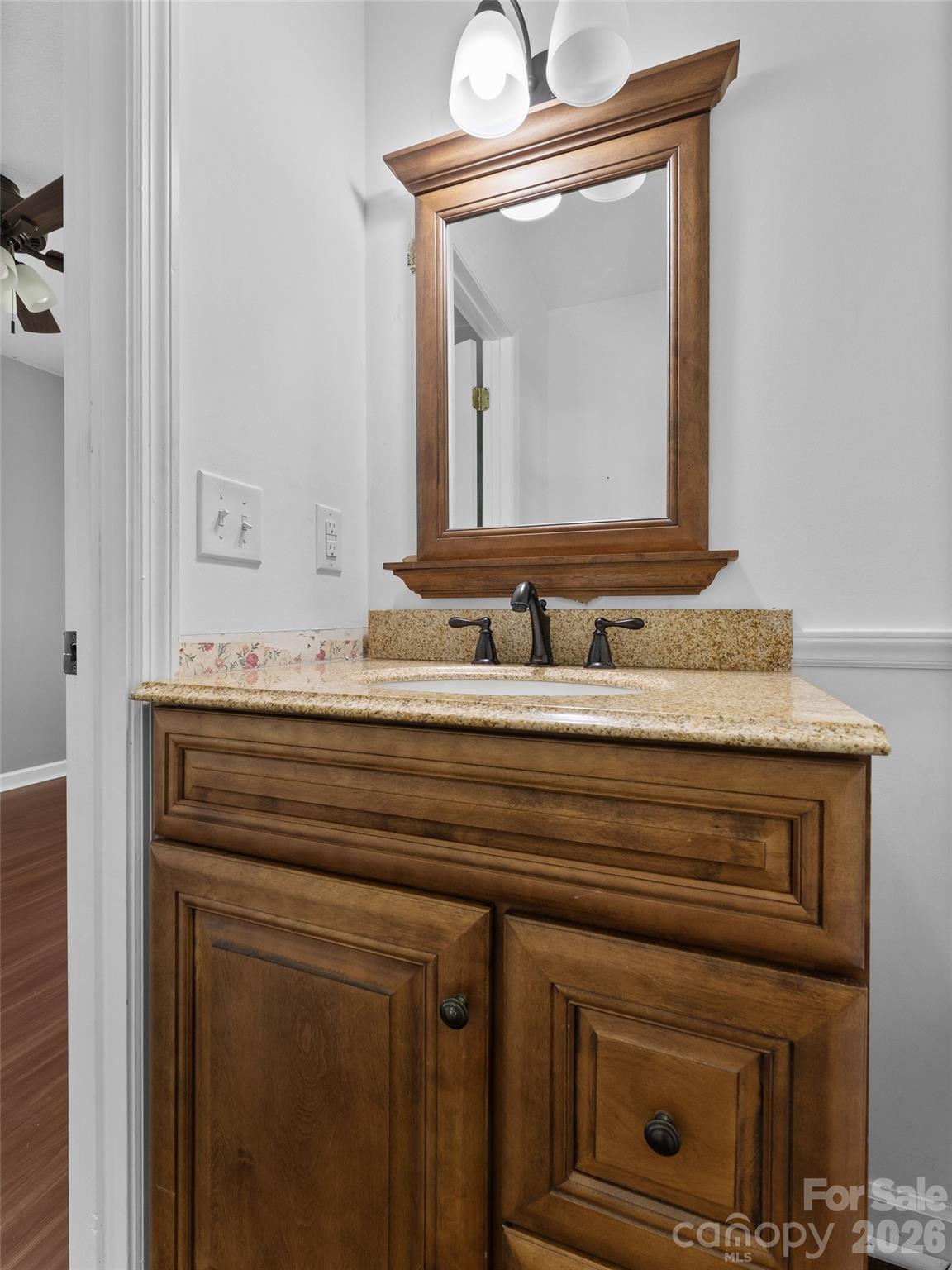 Main Level Half Bath off Family Room - 218 Junaluska Oaks Drive, Waynesville