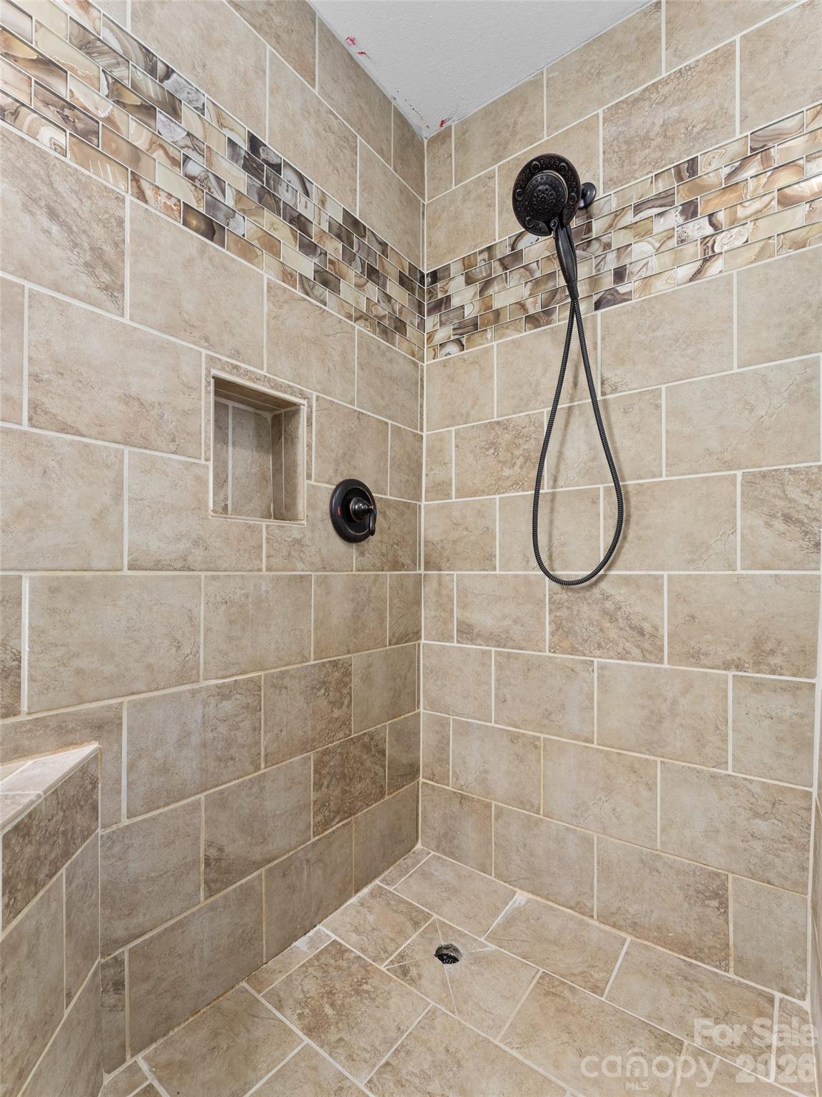 Shower in Full Bath Upper Level - 218 Junaluska Oaks Drive, Waynesville