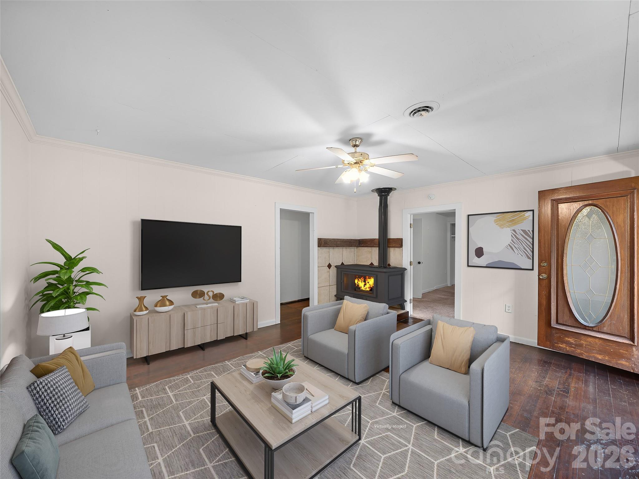 Living Room Entry (Virtually Staged) - 1644 State Hwy 80 S None, Burnsville