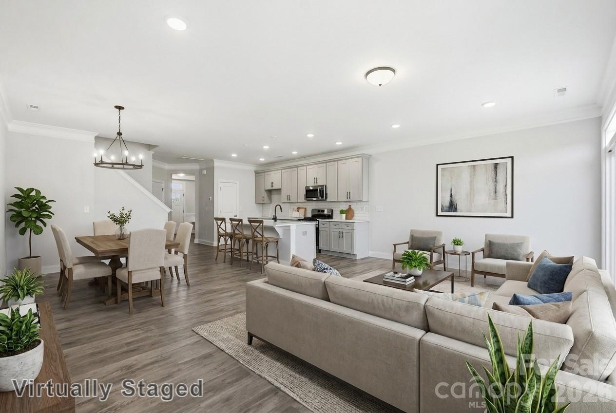 Virtually staged Family Room - 110 Pointer Trail, Troutman