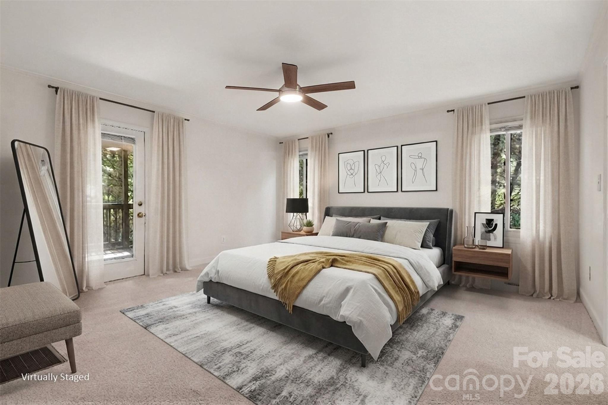 The worries drift away in your new 16x16 owners' bedroom (oasis?) - 13520 Andulusian Drive, Matthews