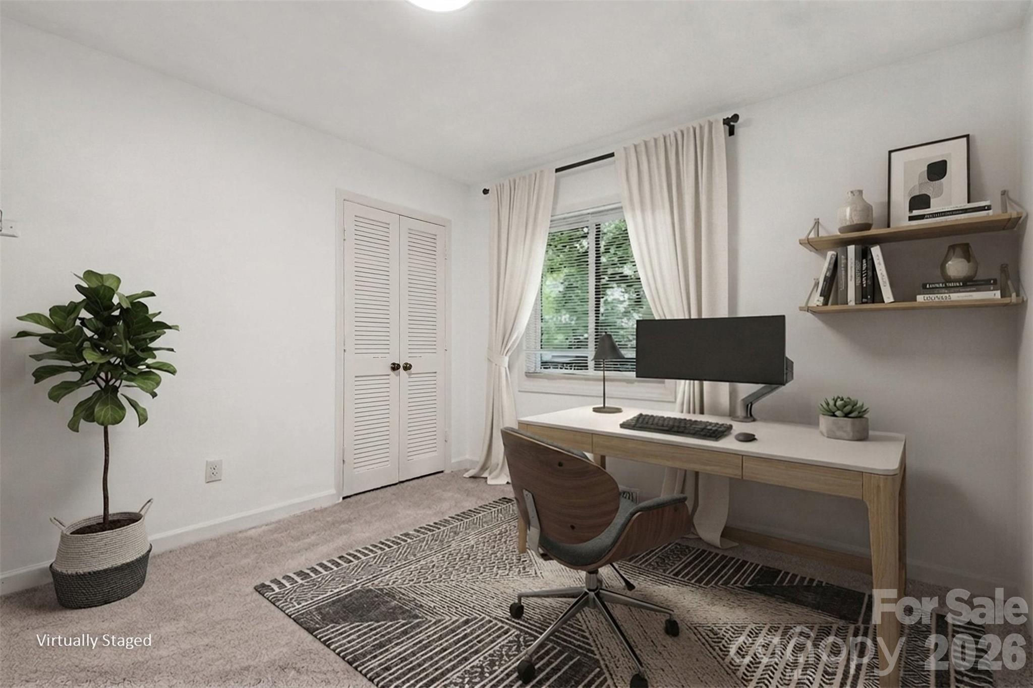 Bedroom 4 is 11 x 12 and great for a home office, too. - 13520 Andulusian Drive, Matthews