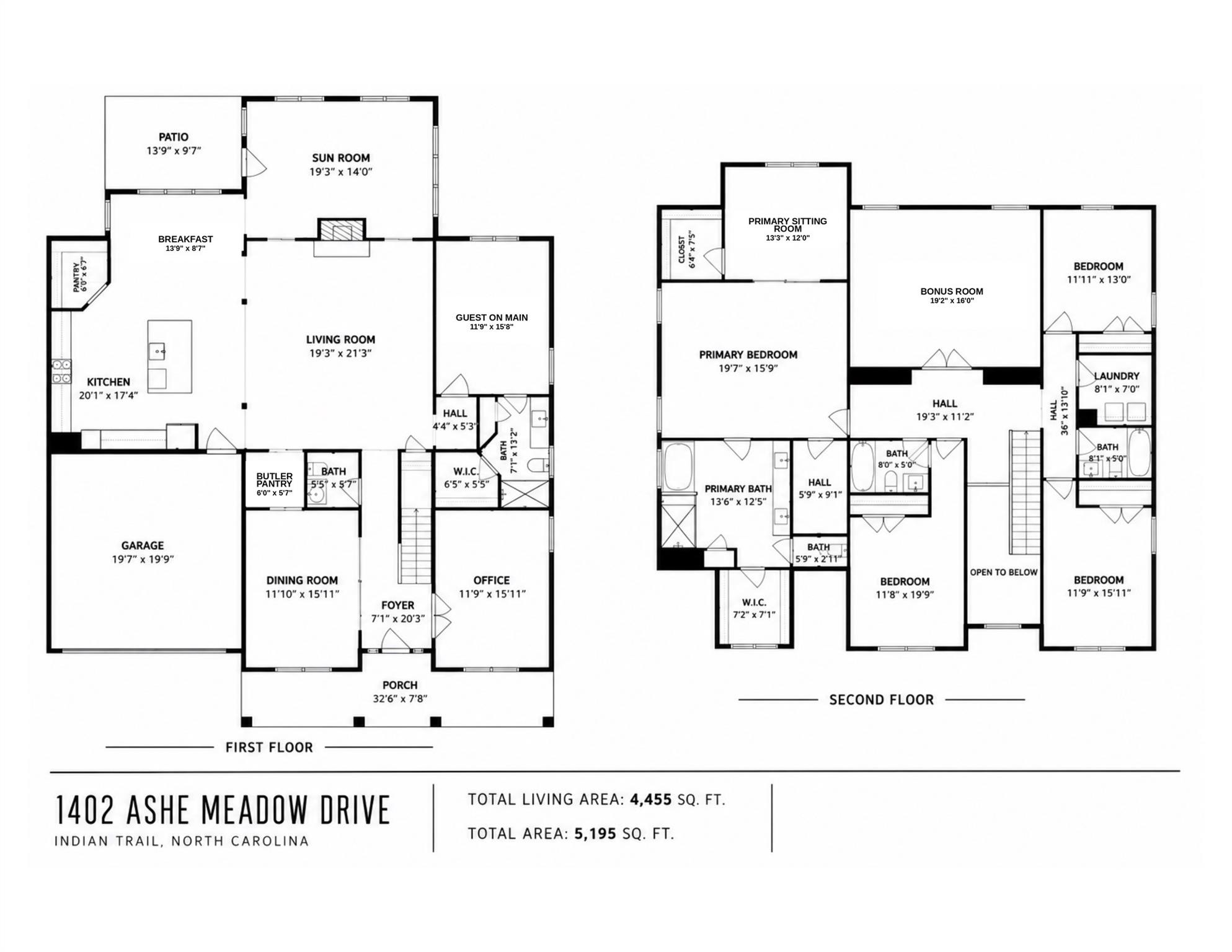 Modern flowing plan - 1402 Ashe Meadow Drive, Indian Trail
