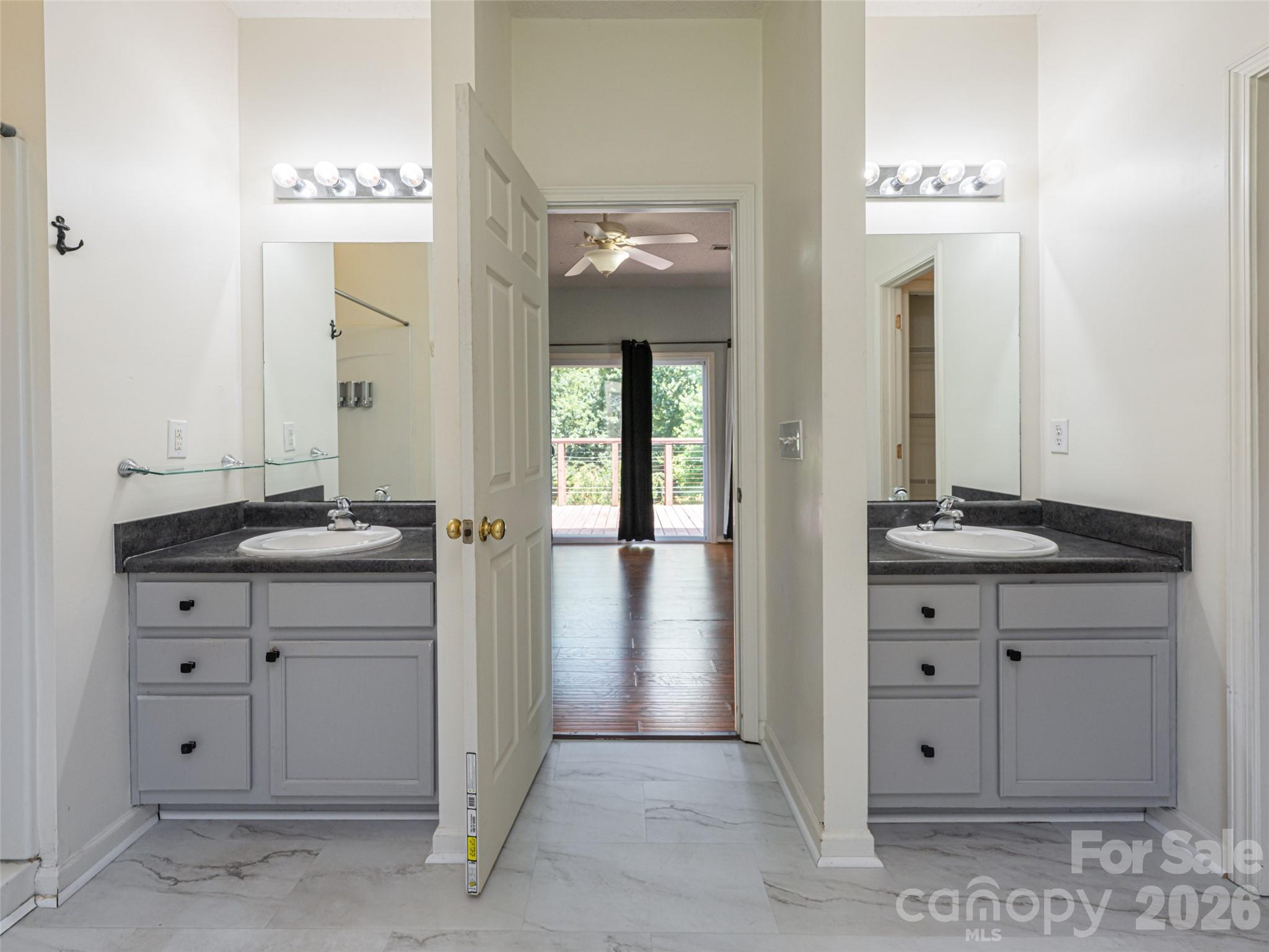 Separate vanities in primary bath - 10 Ashe Road, Candler