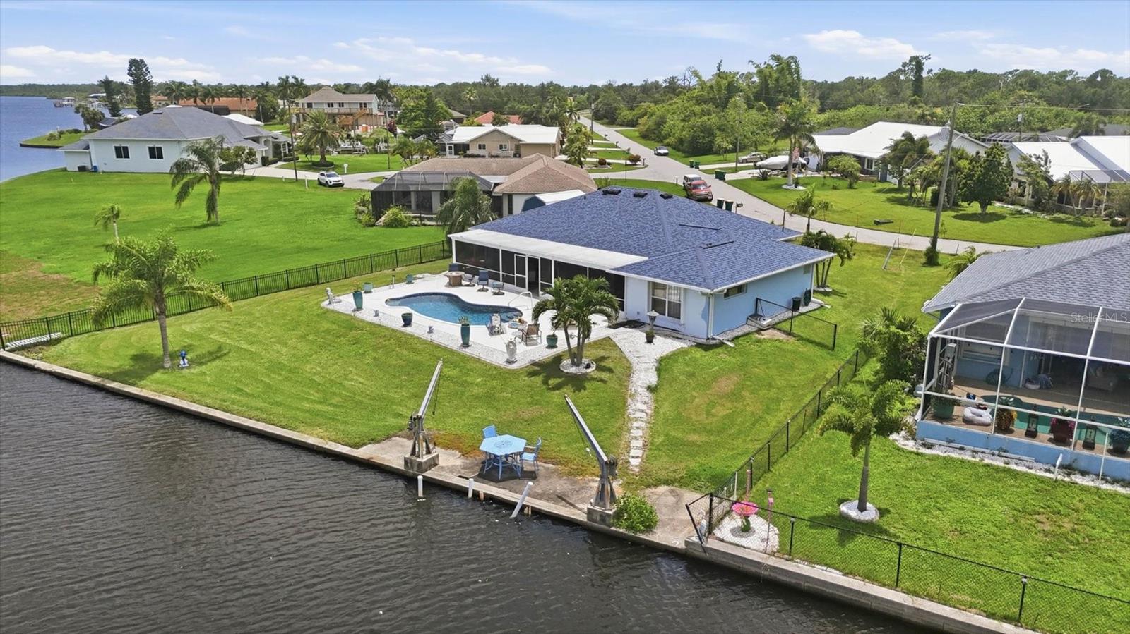 ariel view of rear of home - 3514 BLITMAN ST, PORT CHARLOTTE