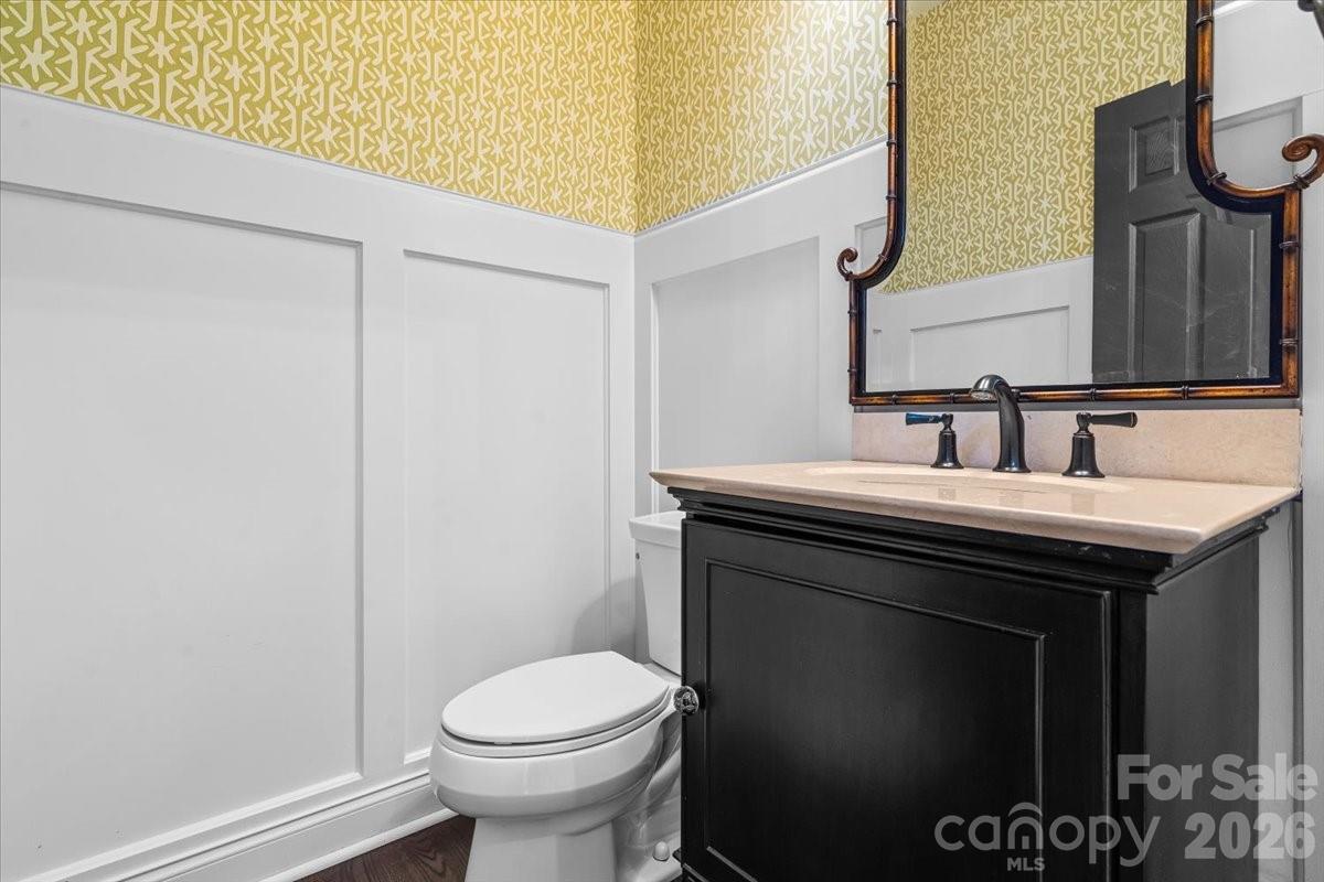 1/2 bathroom on main floor - 109 Pauls Lane, Mooresville