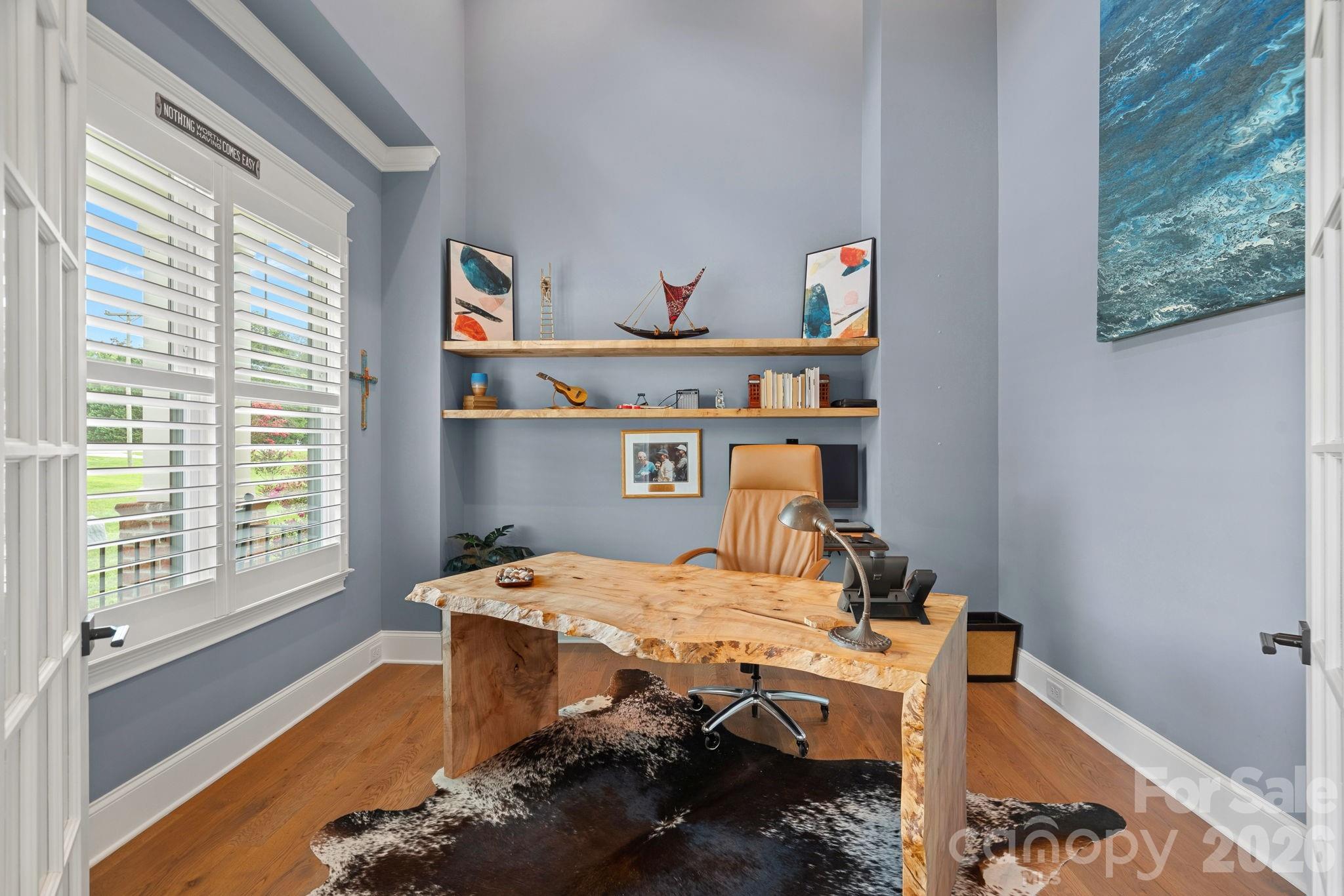 Office with french doors - 2889 Mount Pleasant Road, Sherrills Ford