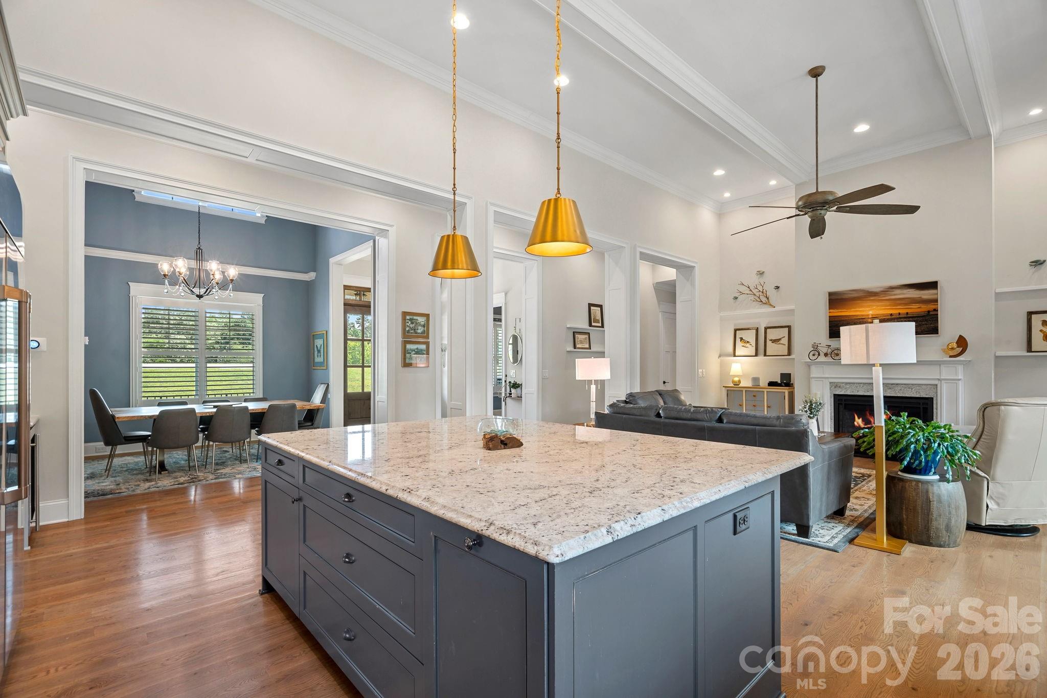 View of open floor plan from the kitchen - 2889 Mount Pleasant Road, Sherrills Ford