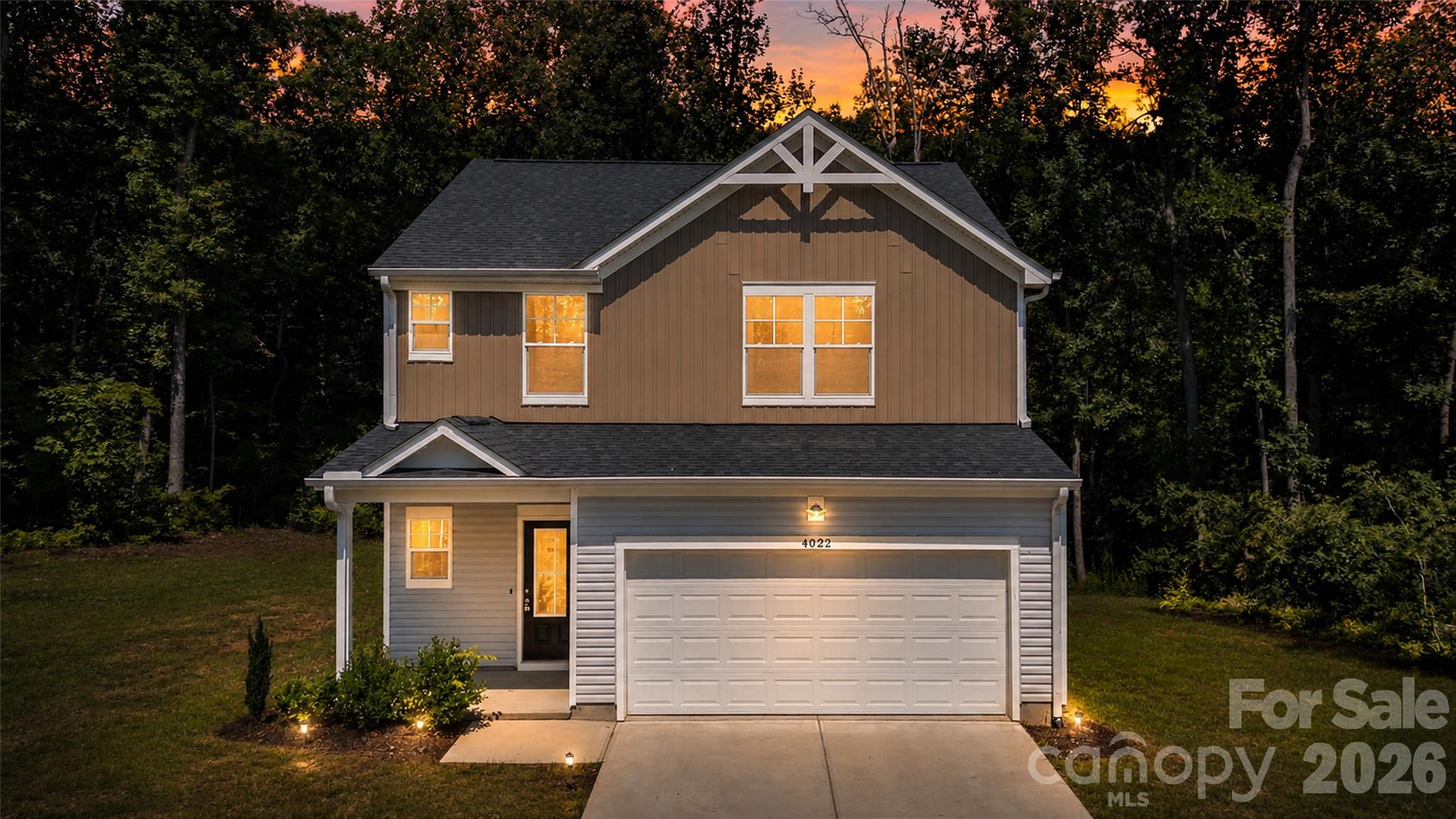 Twilight Front of House - 4022 Rolling Creek Road, Vale