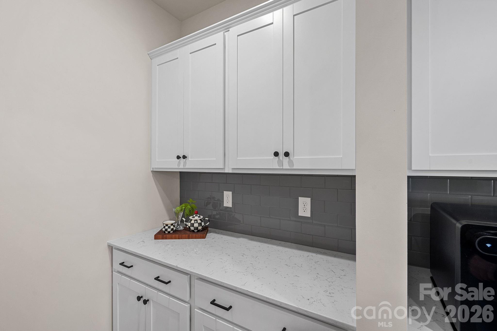 Butler's pantry off kitchen. - 262 Abersham Drive, Mooresville