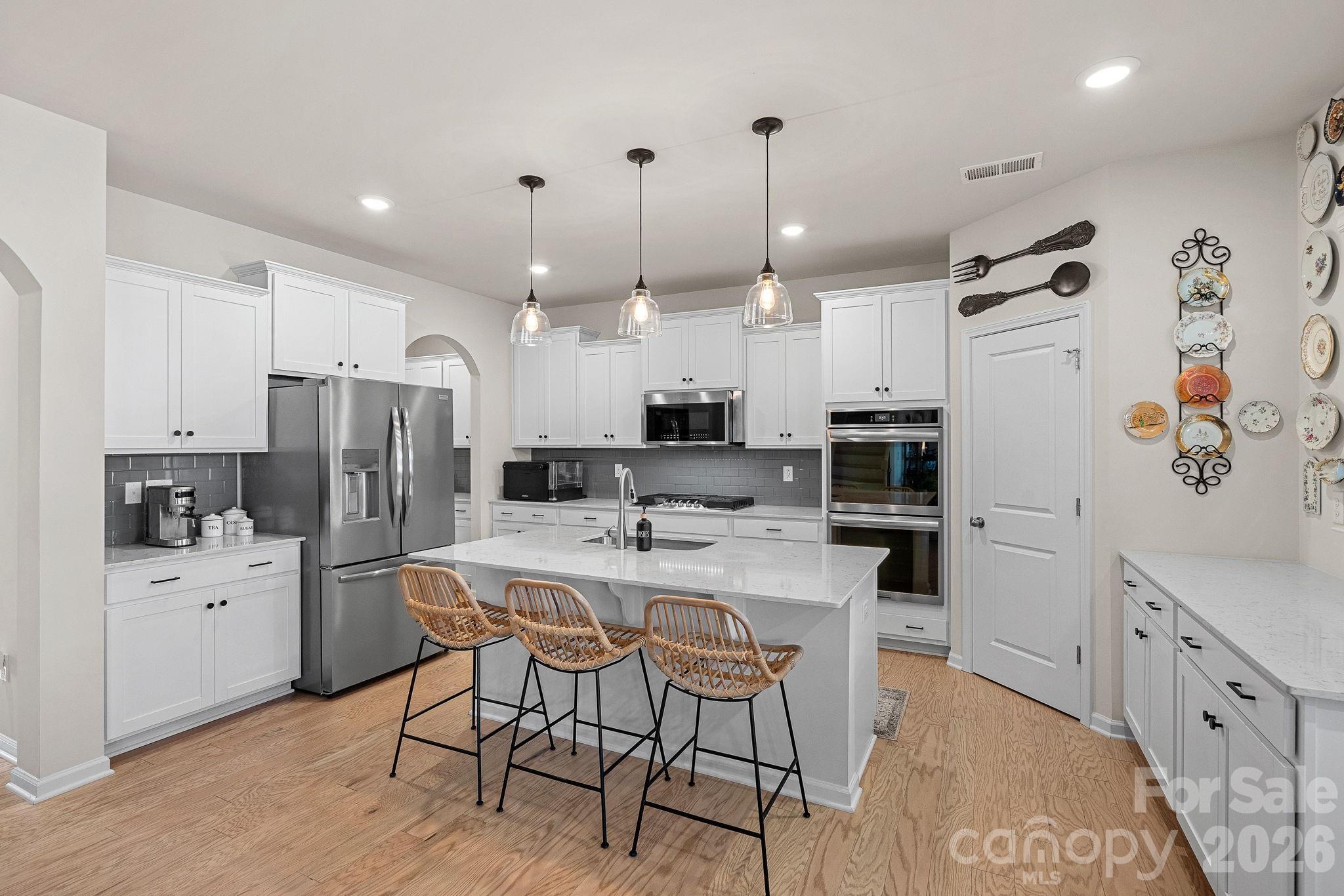 Plenty of counter space and nice corner pantry. - 262 Abersham Drive, Mooresville