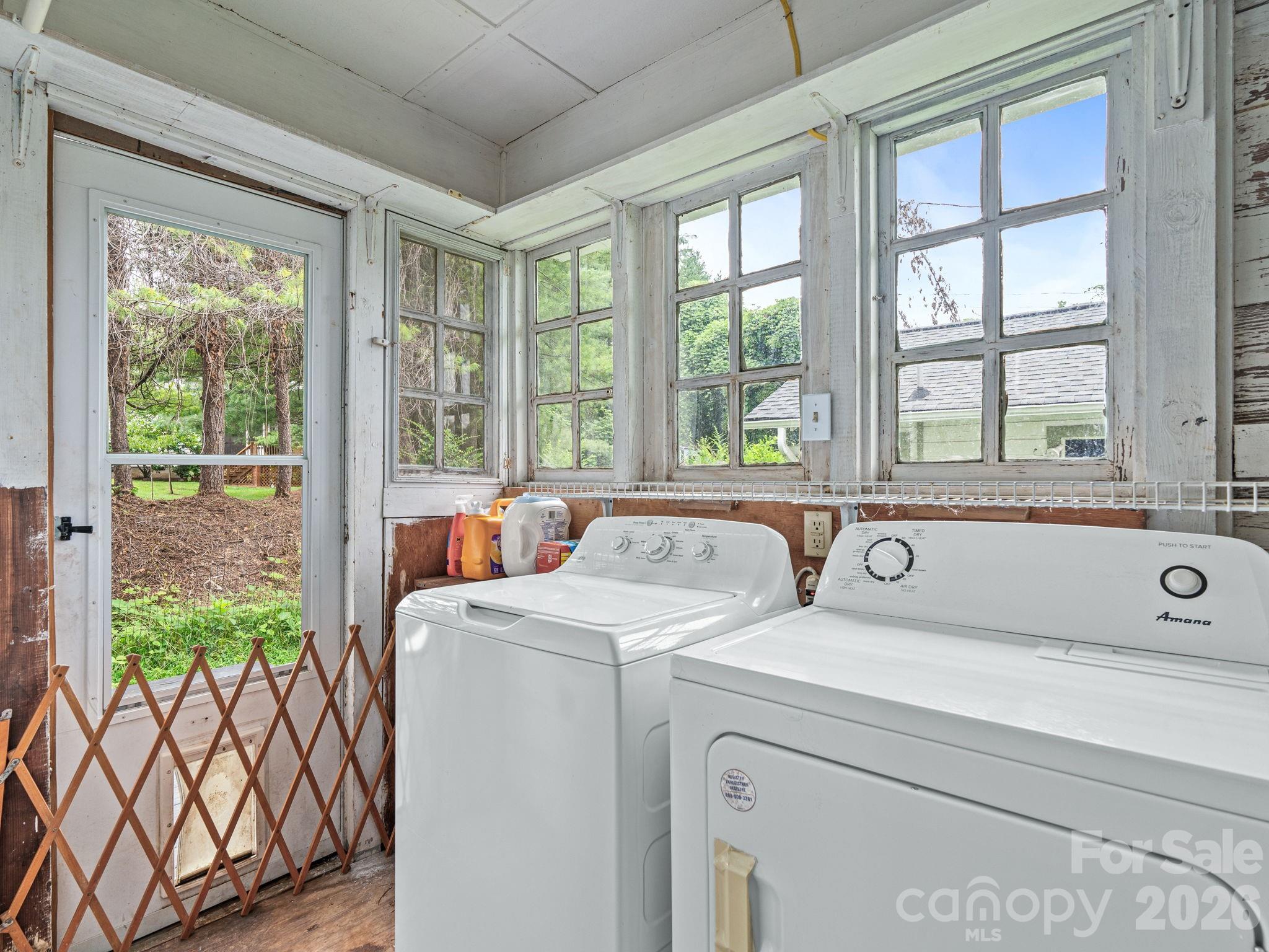 Lower Level Laundry off Kitchen - 111-113 Stewart Street, Hendersonville