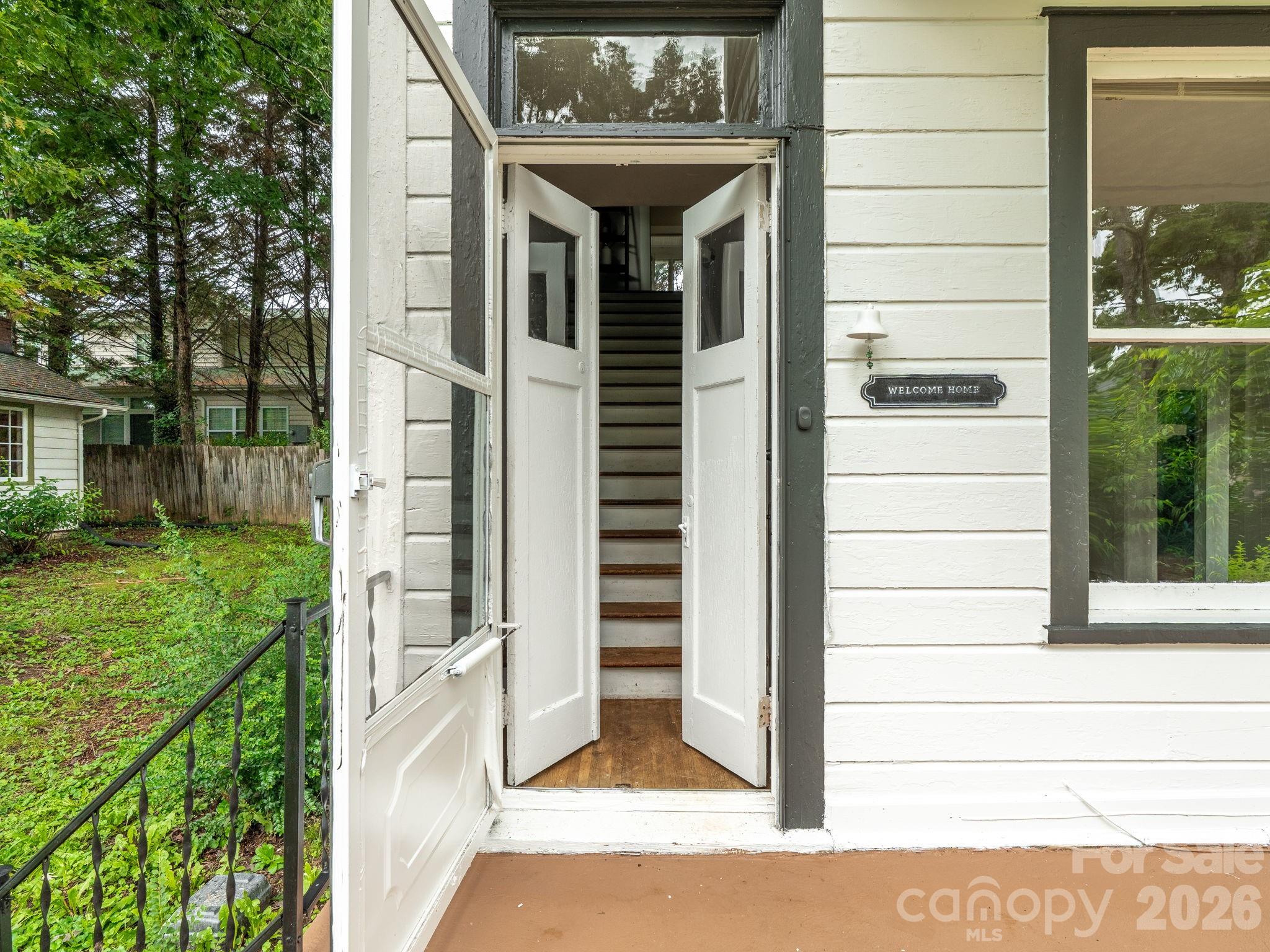 Separate entrance for the second floor. - 111-113 Stewart Street, Hendersonville