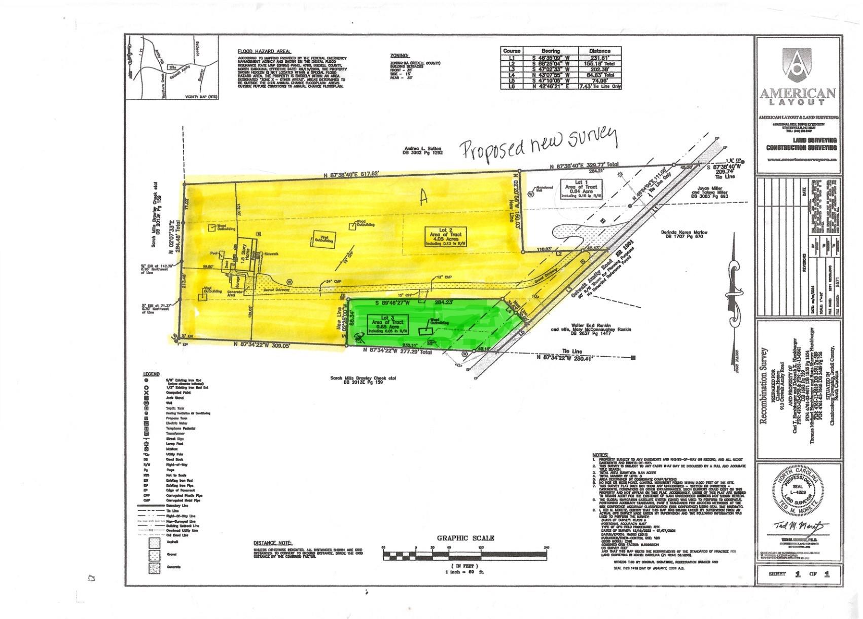 Yellow indicates included with sale , green indcates available but not included with sale - 915 Ostwalt Amity Road, Statesville