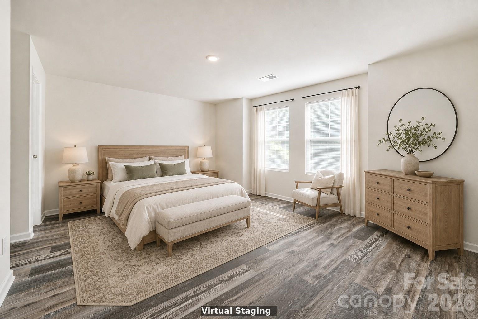Virtual Staging Primary Bedroom - 436 W Mclelland Avenue, Mooresville