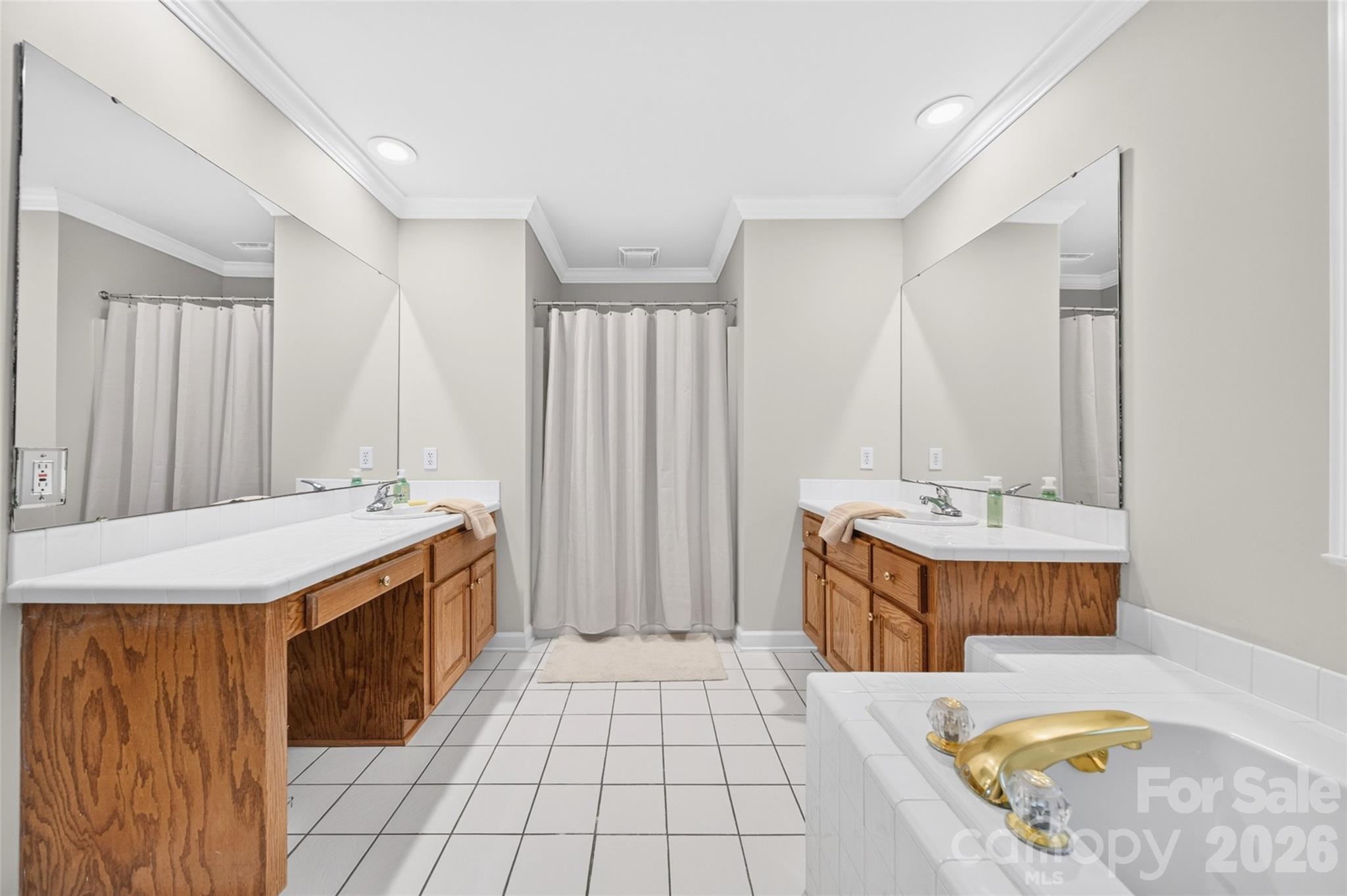 Primary suite w/ separate walk-in shower - 1345 Gaston Day School Road, Gastonia