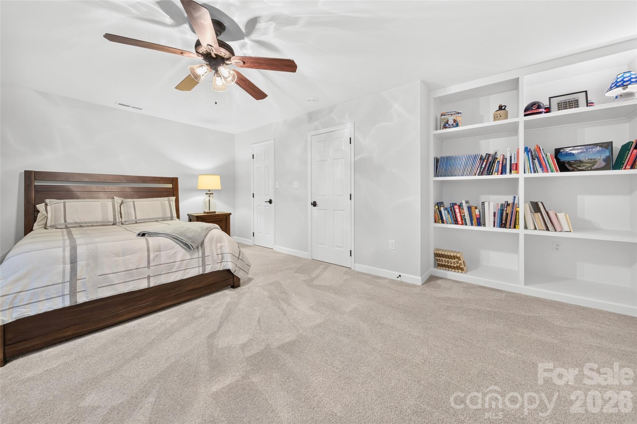 HUGE Bedroom #2 with built in shelves & walk-in closet- 2nd flr - 1345 Gaston Day School Road, Gastonia
