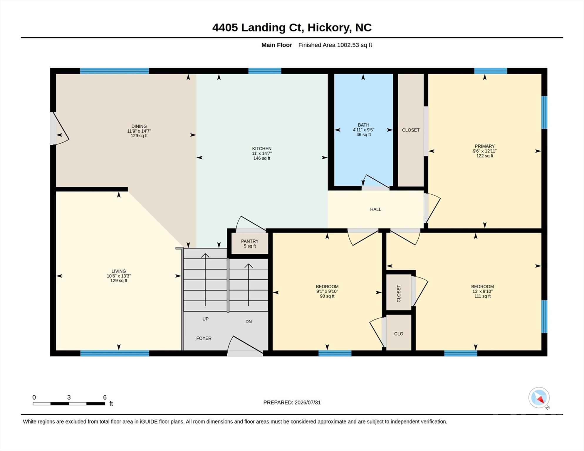 Main Floor - 4405 Landing Court, Hickory