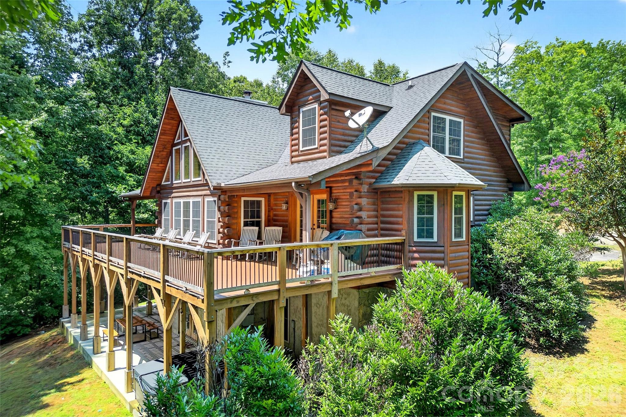 Side/rear view - 1767 Catawba Falls Parkway, Black Mountain