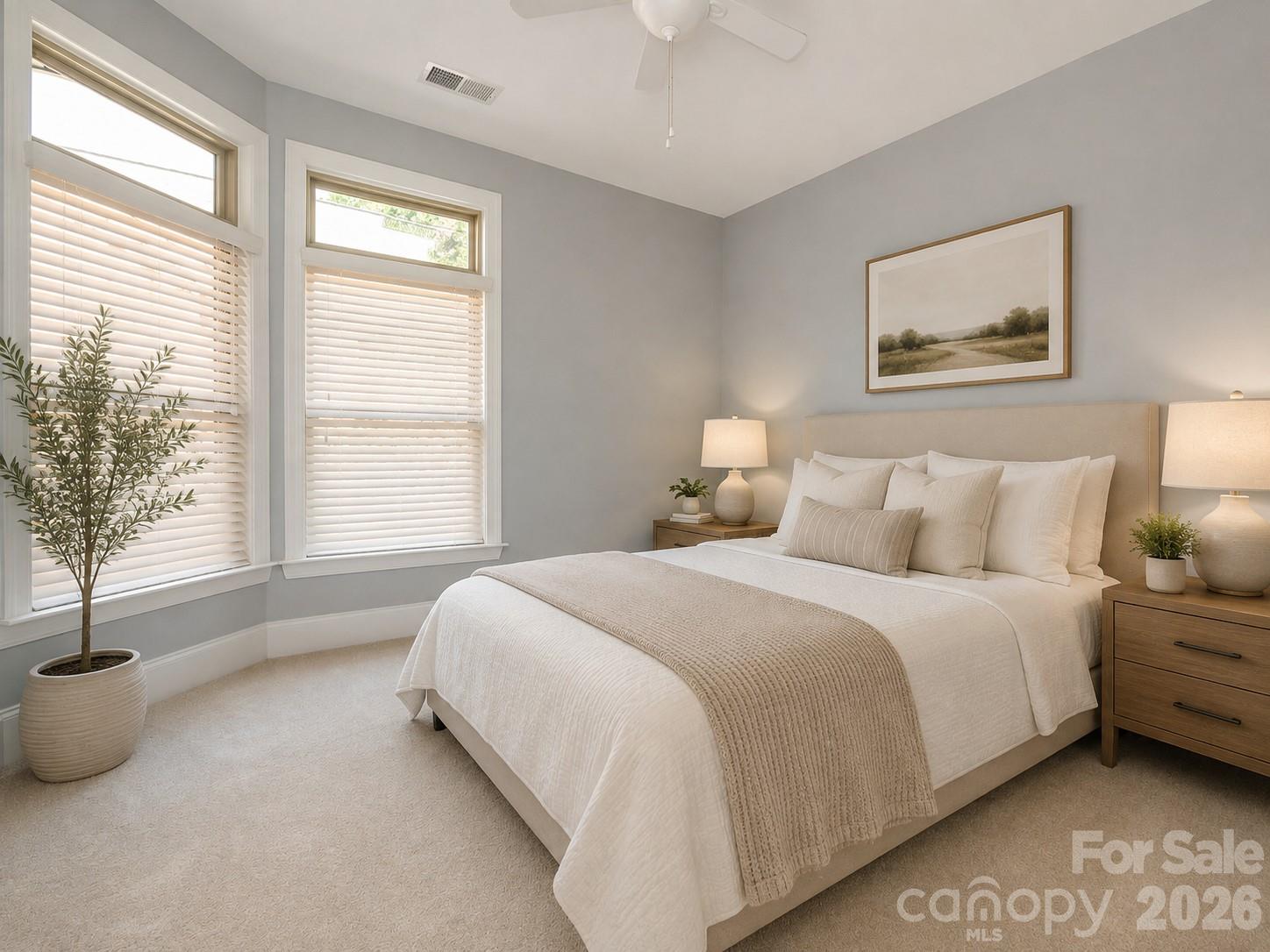 Virtually staged second bedroom - 4534 Ideal Way, Harrisburg