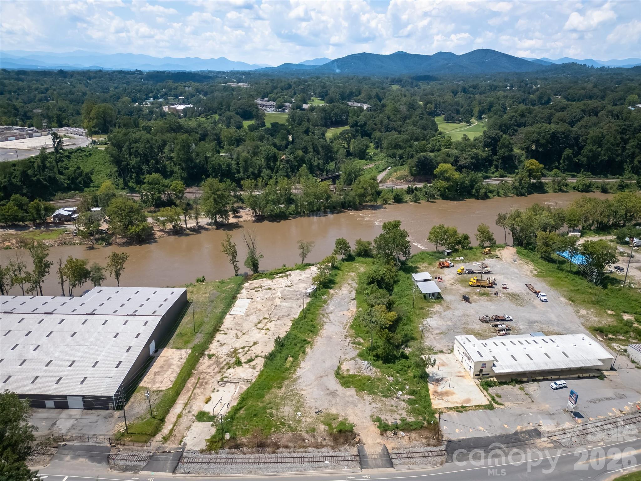 From I-26 looking down towards Riverside Drive - 458 Riverside Drive, Asheville