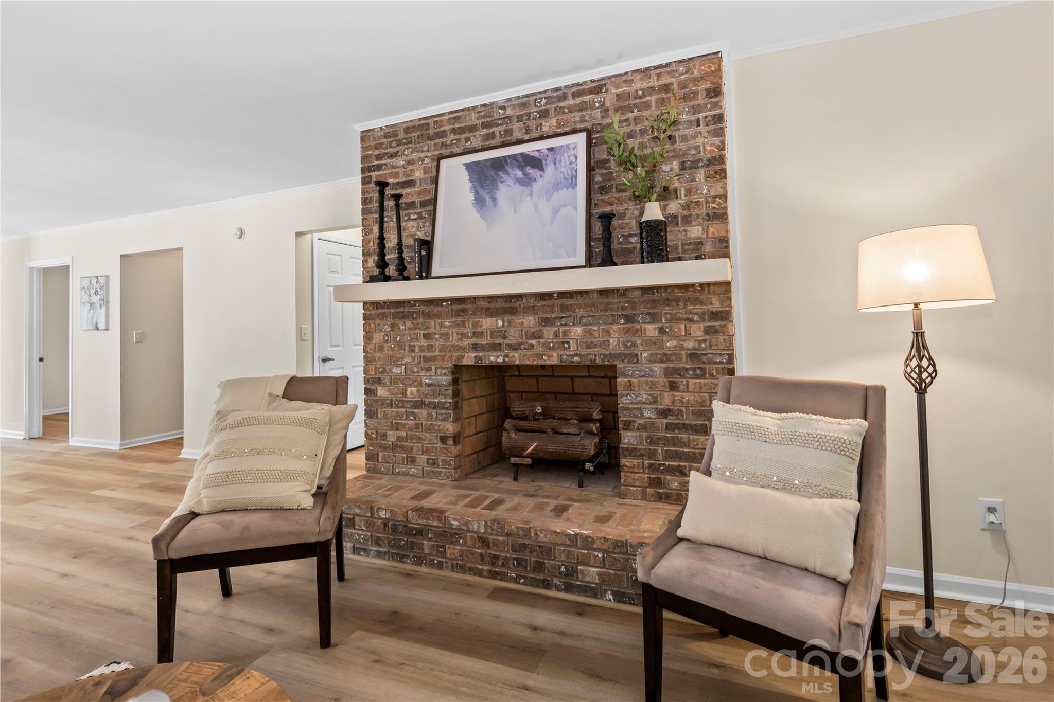Beautiful Masonry Fireplace - 181 N Britton Creek Court, Hendersonville
