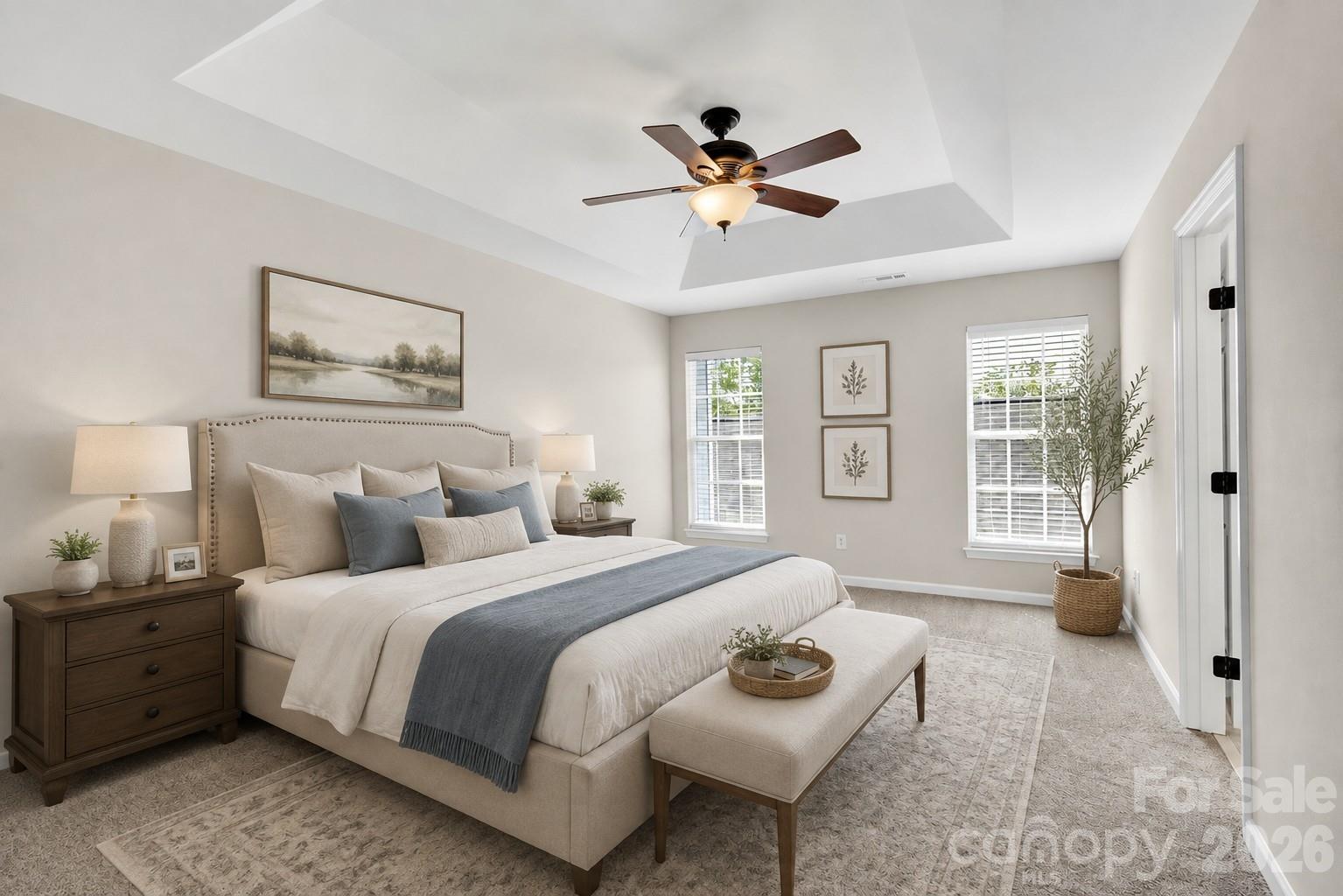 Family room virtually staged - 20528 Harbor View Drive, Cornelius