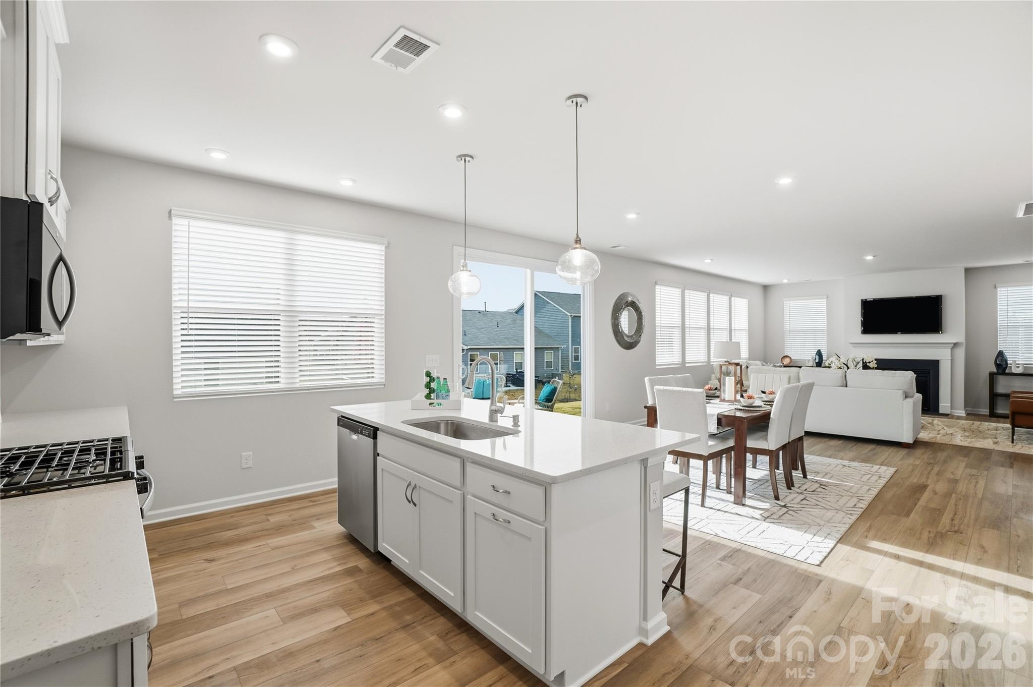 Kitchen, dinning and gathering room - 1326 Honey Trail, Monroe