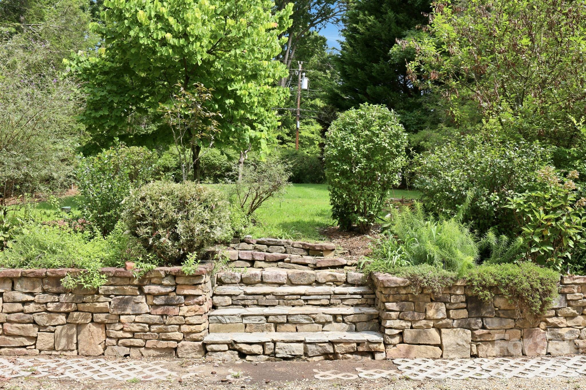 Stairs leading to the open green space - 1925 Laurel Park Highway, Hendersonville