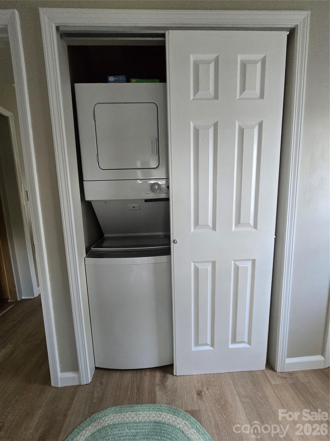 Laundry closet in second bedroom. W/ D remains - 110 Twin Bluff Trail, Mount Gilead