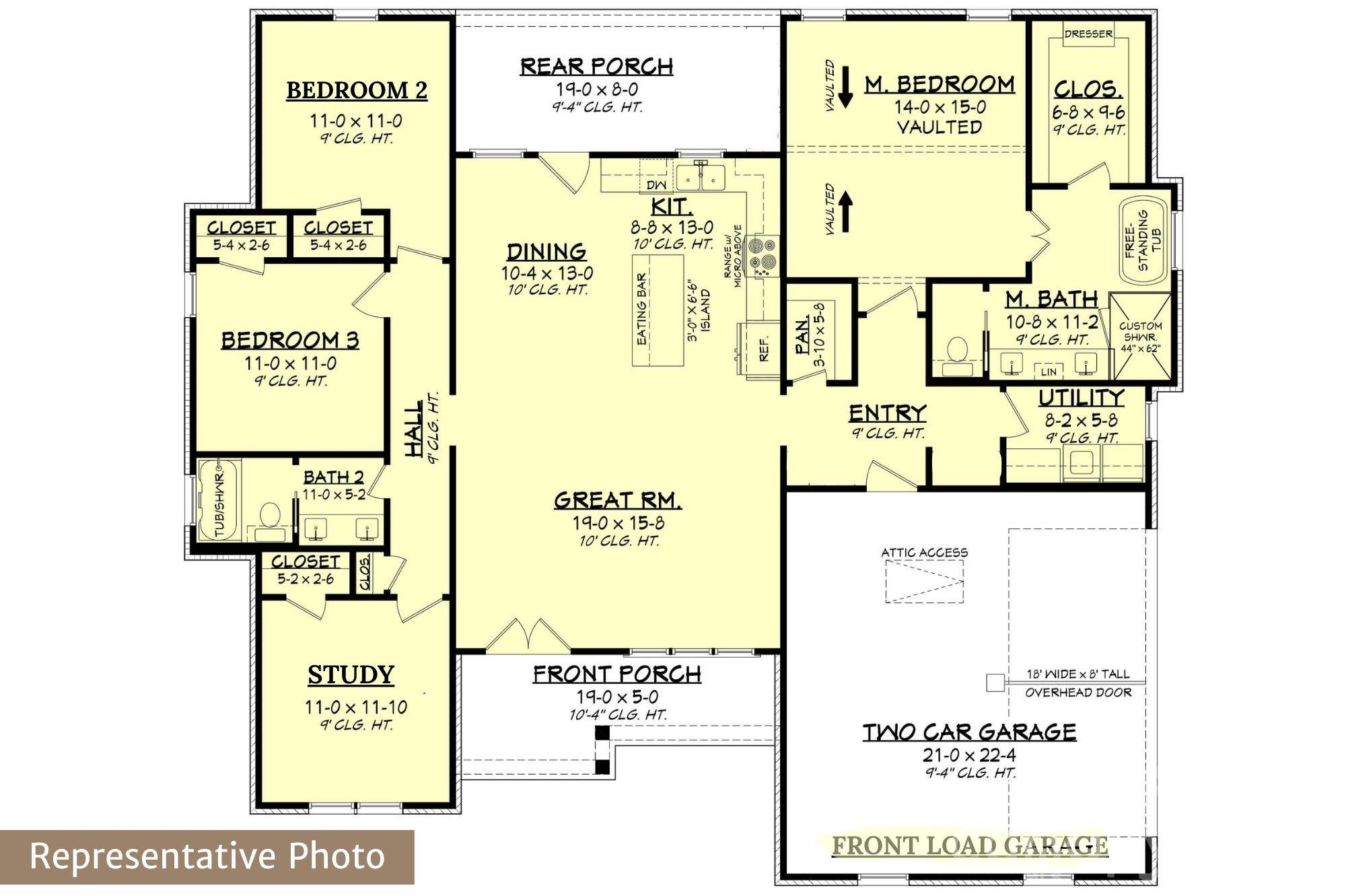 Floorplan Rendering - 116 Arboretum Way, Shelby